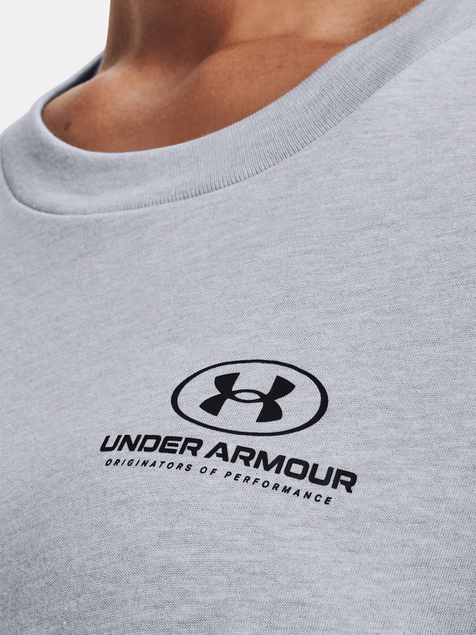 Under Armour Oversized Graphic SS Tricou Gri - Pled.ro