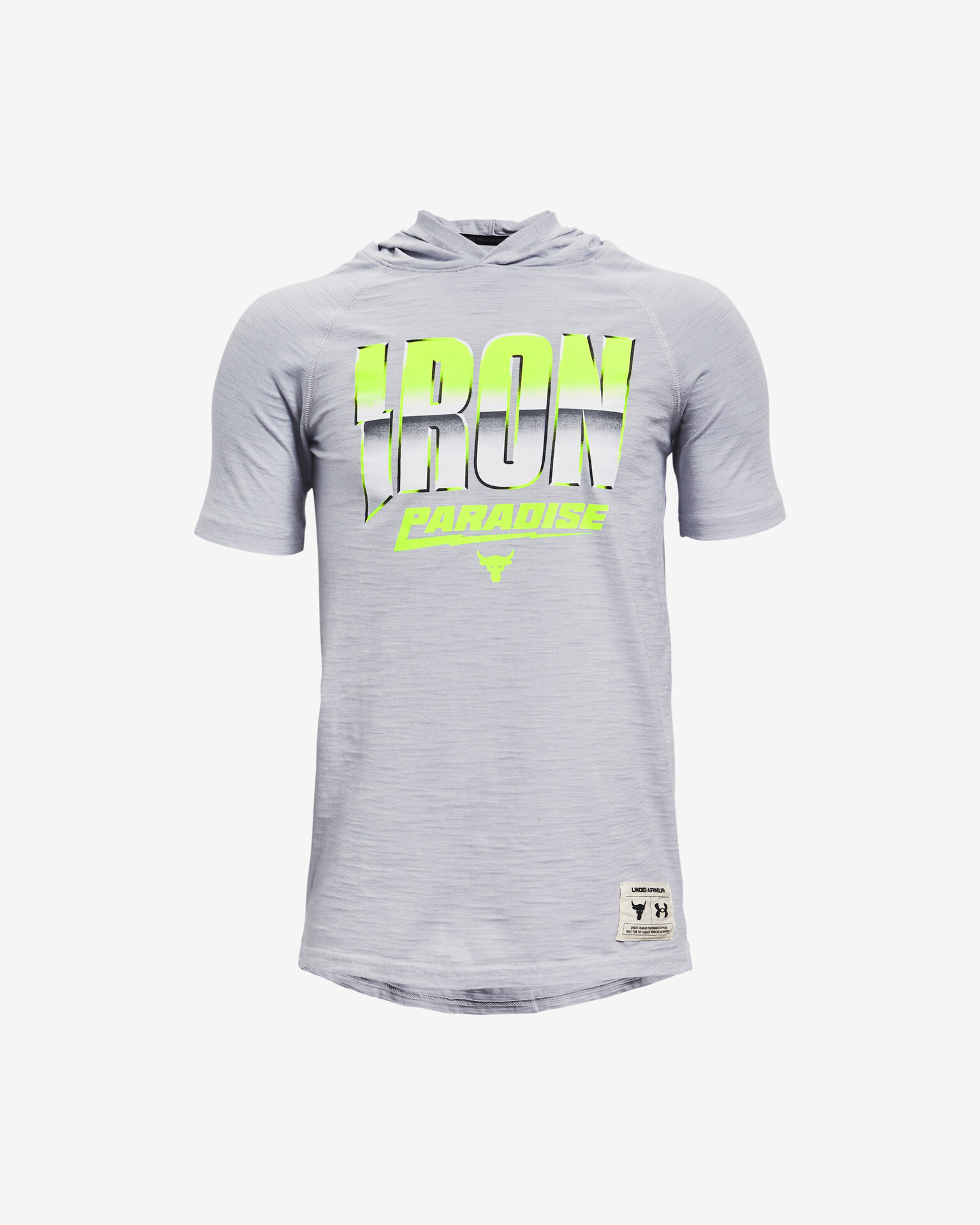 Under Armour Project Rock Charged Cotton® Tricou pentru copii Gri - Pled.ro