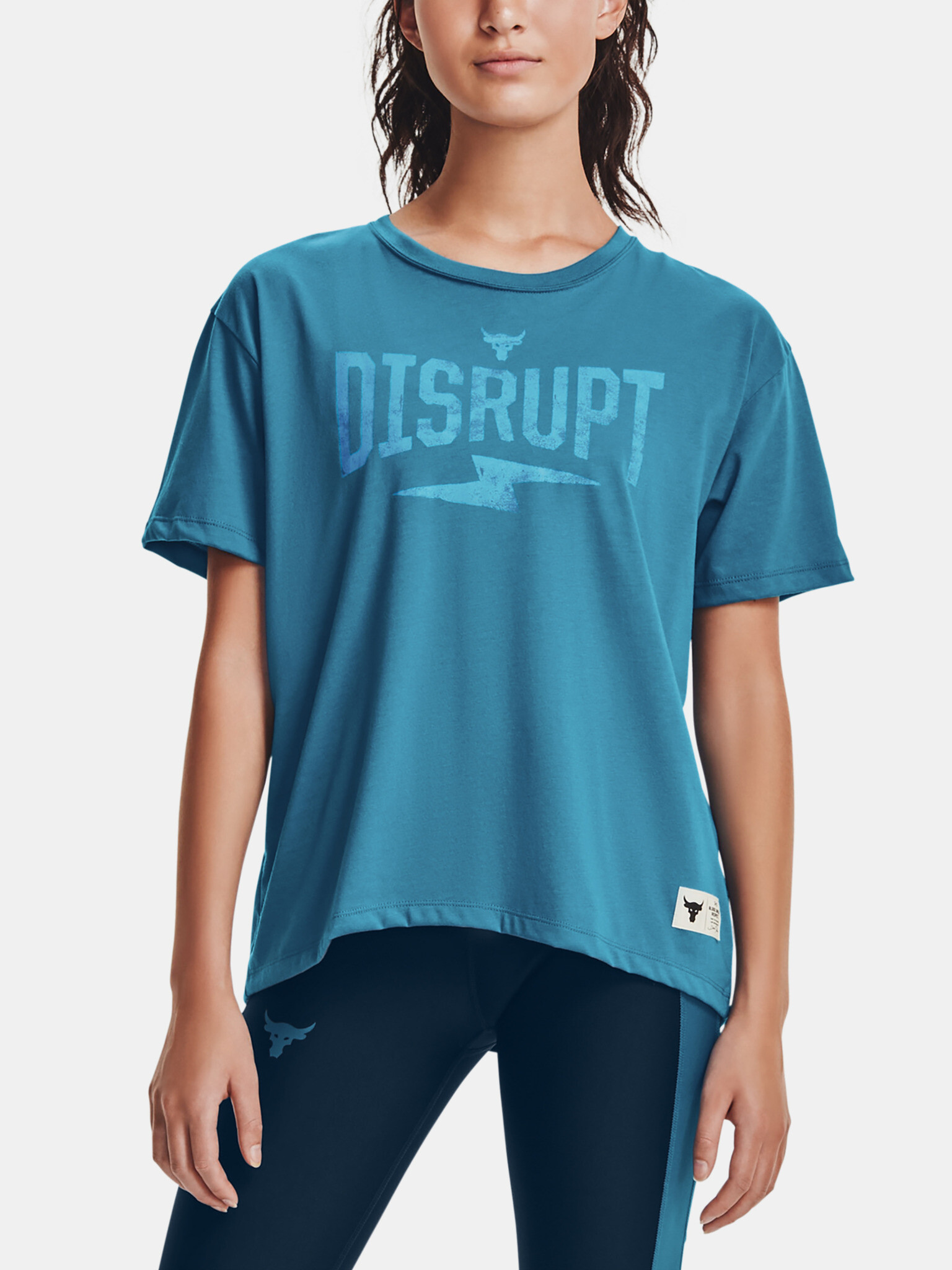 Under Armour Project Rock Disrupt SS Tricou Albastru - Pled.ro