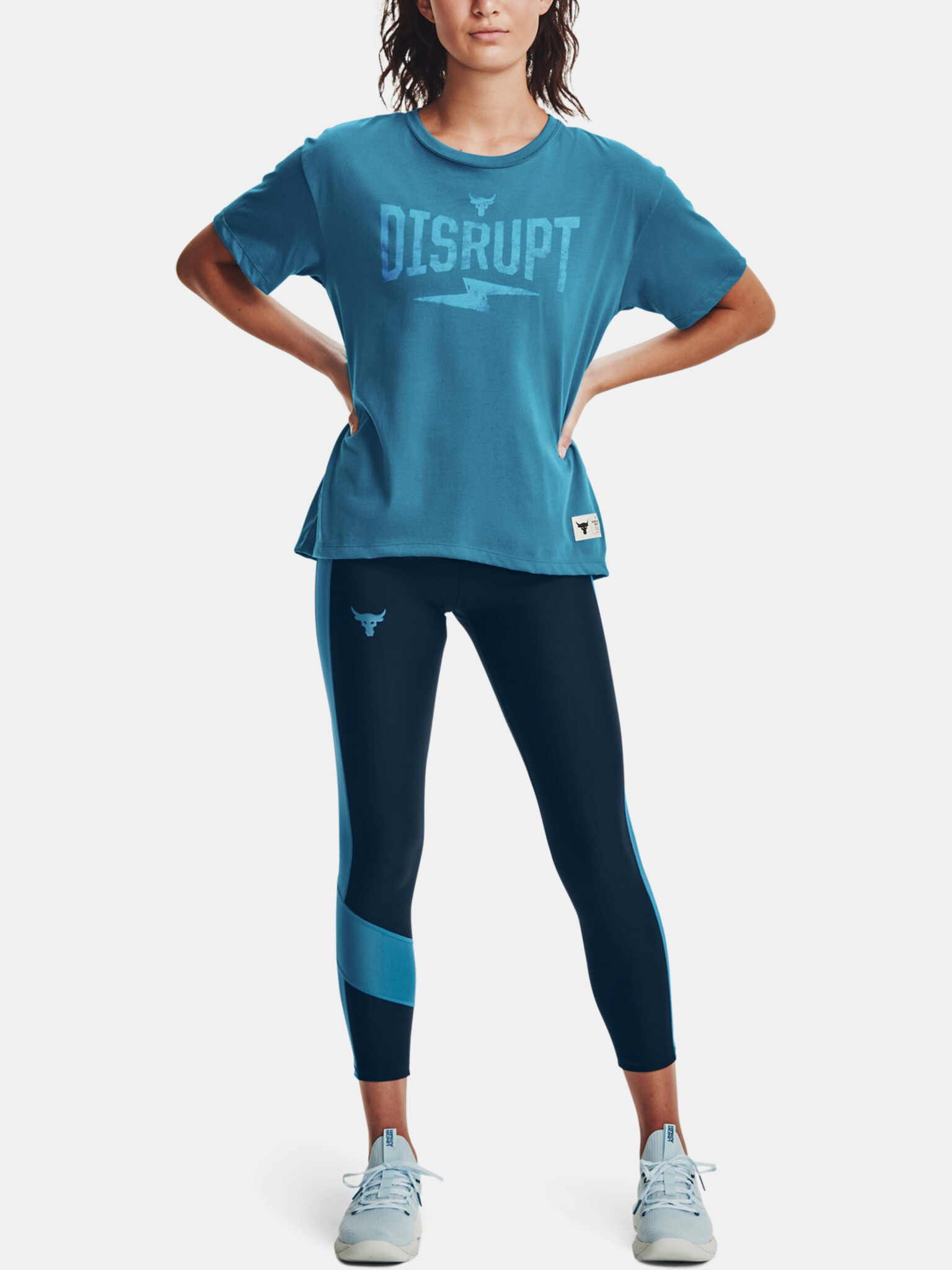 Under Armour Project Rock Disrupt SS Tricou Albastru - Pled.ro