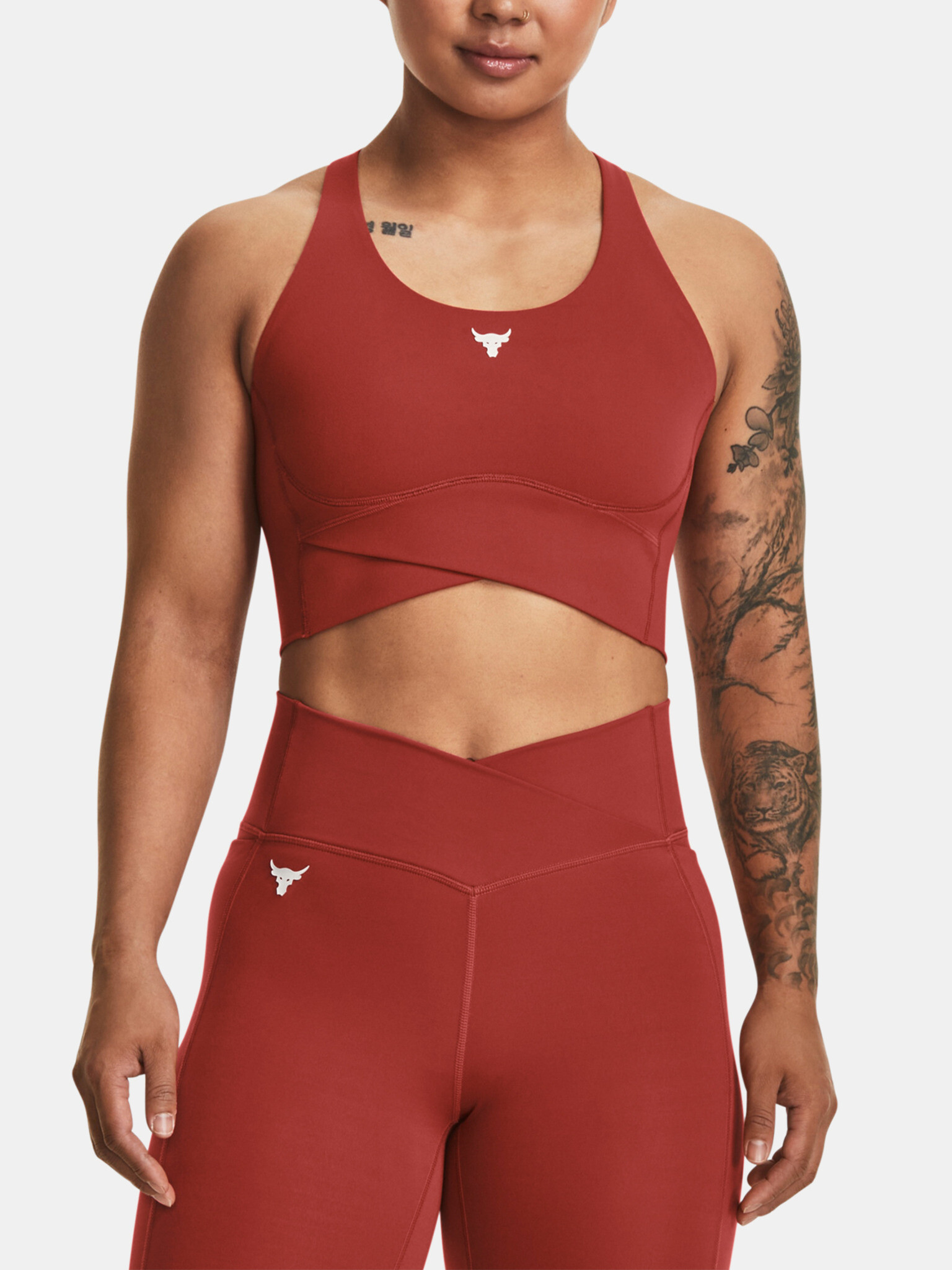 Under Armour Project Rock LetsGo Crssover Sport Sutien Roșu - Pled.ro