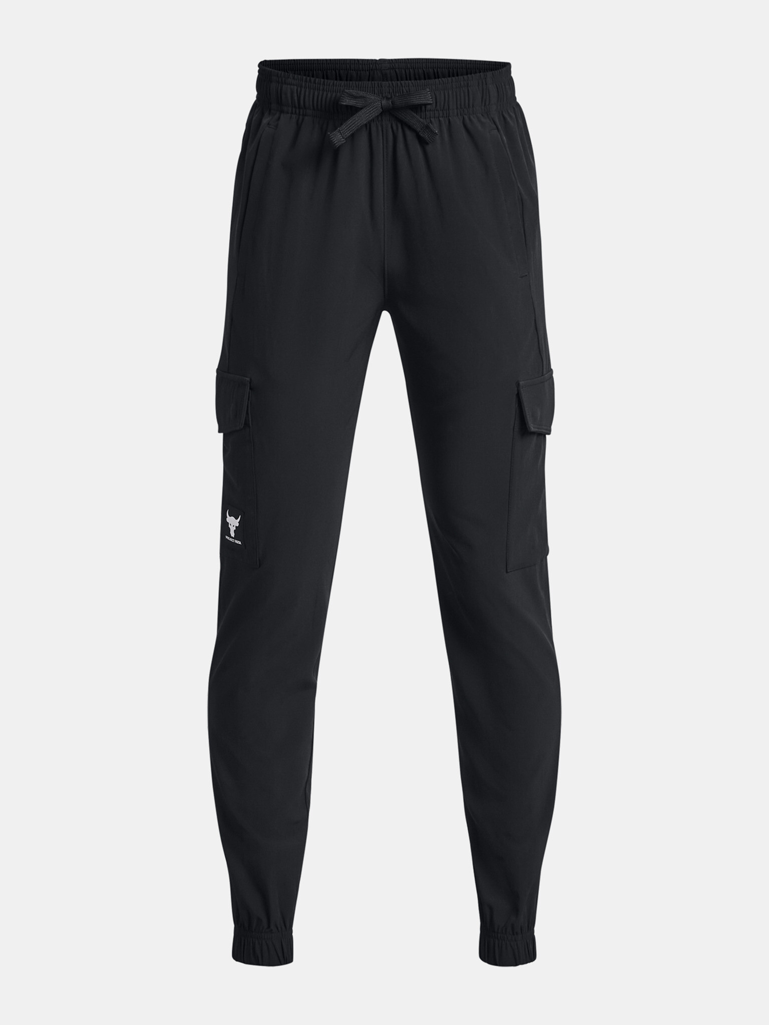 Under Armour Project Rock Pennant Wvn Cargo Pantaloni pentru copii Negru - Pled.ro