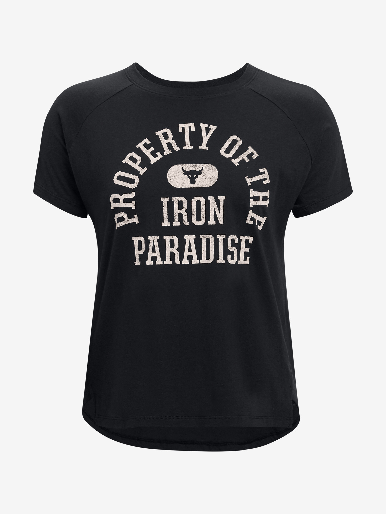 Under Armour Project Rock Property Of SS Tricou Negru - Pled.ro