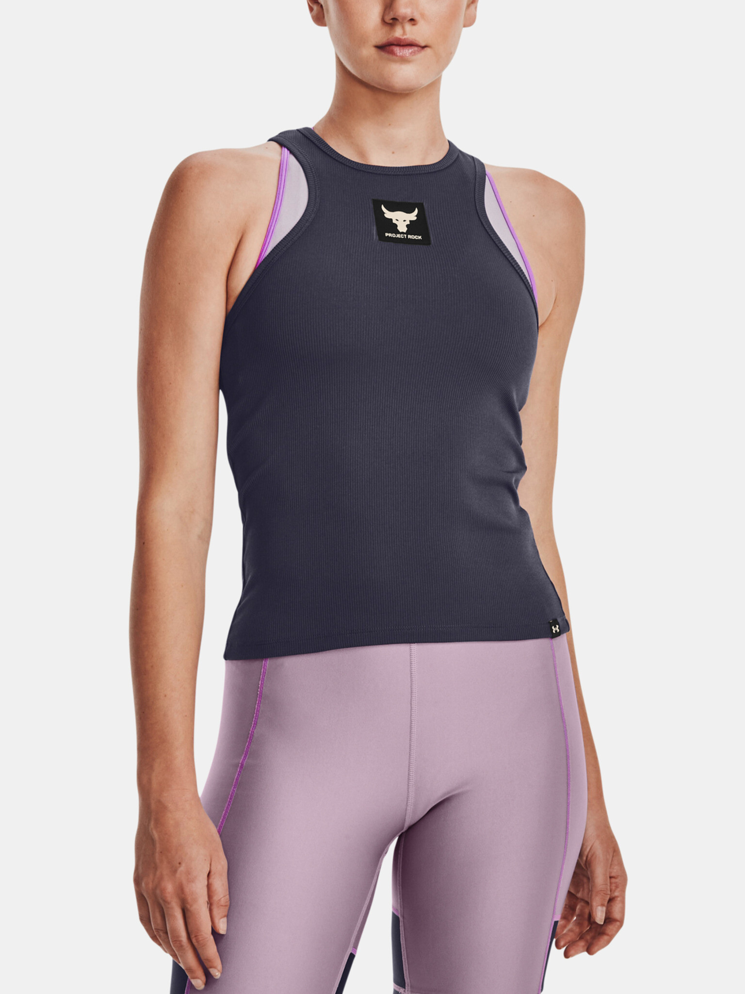 Under Armour Project Rock Rib Maieu Gri - Pled.ro