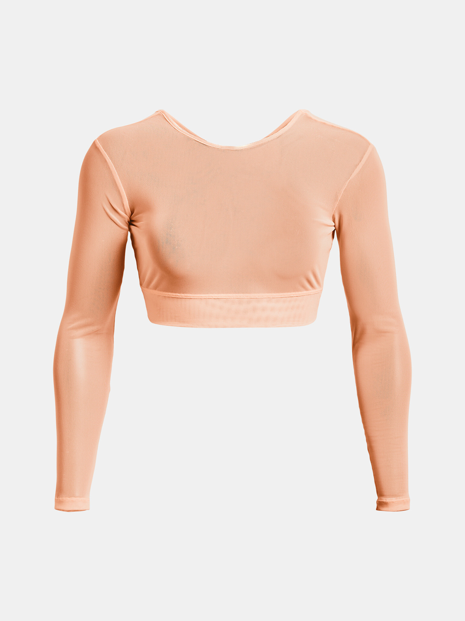 Under Armour Project Rock Sheer Mesh LS Top Portocaliu - Pled.ro