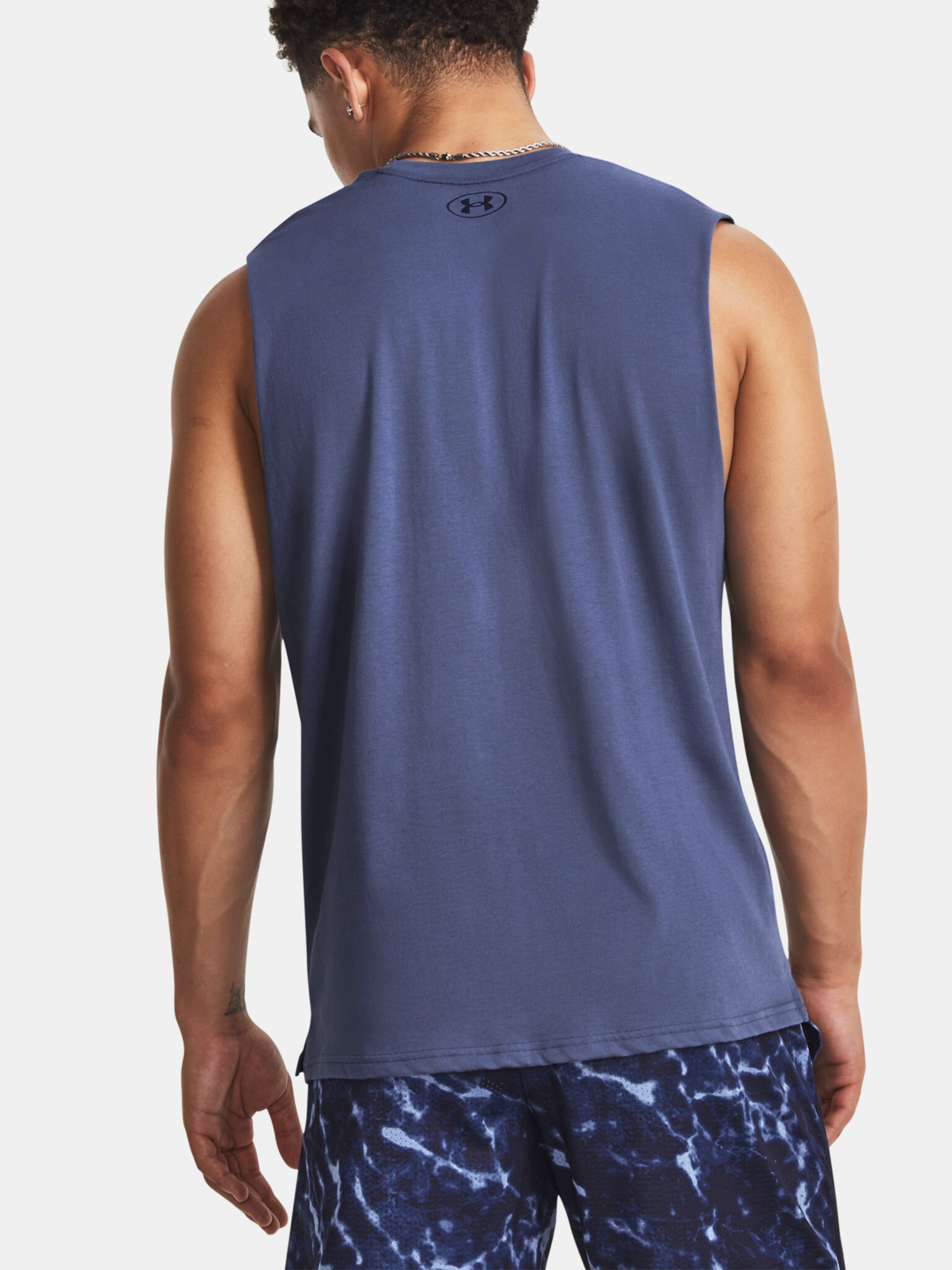 Under Armour Project Rock SMS SL Tank Maieu Albastru - Pled.ro