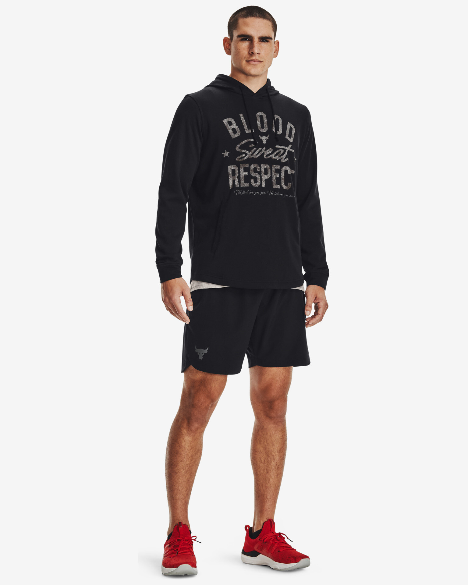 Under Armour Project Rock Terry Hanorac Negru - Pled.ro