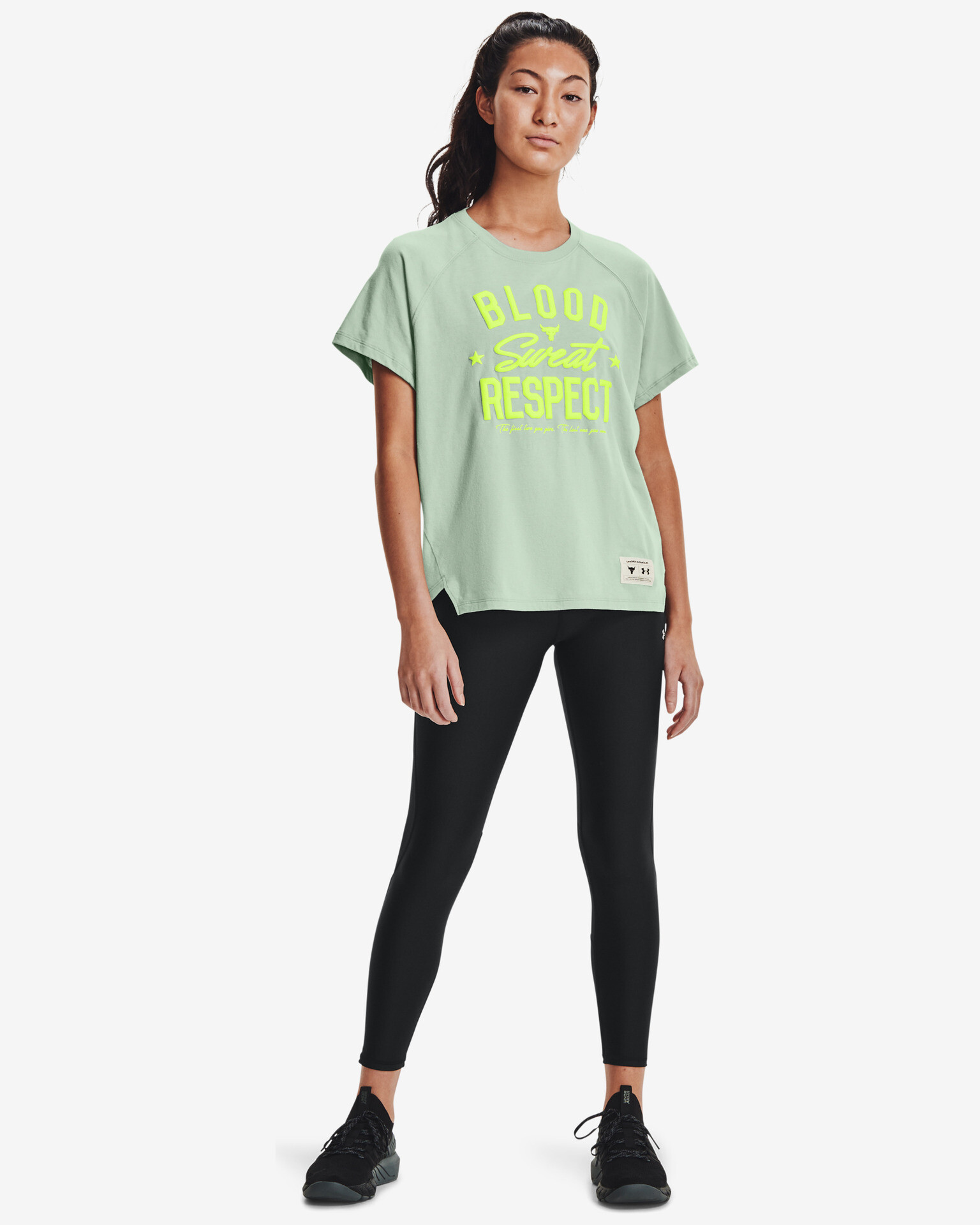 Under Armour Project Rock Tricou Verde - Pled.ro