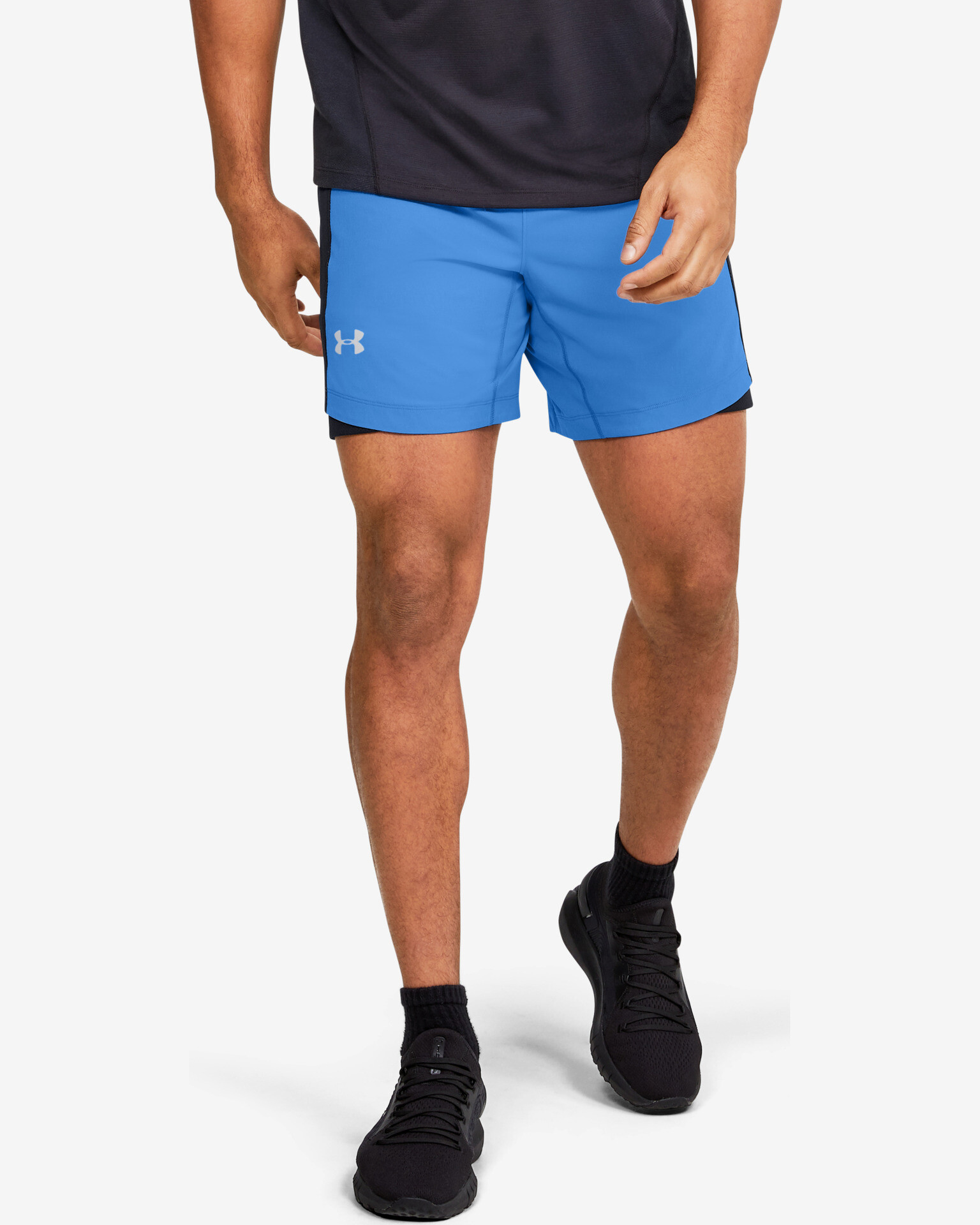 Under Armour Qualifier Speedpocket 7'' Pantaloni scurți Albastru - Pled.ro