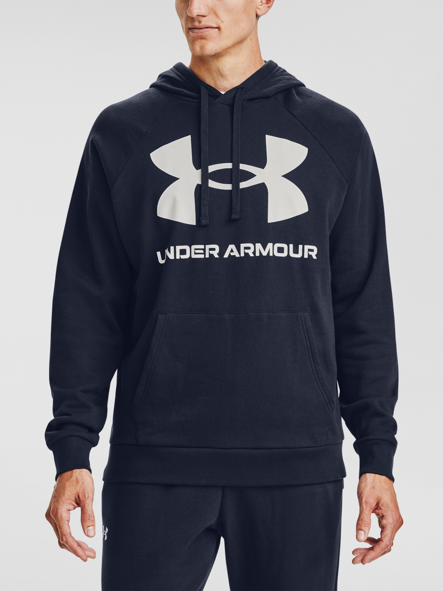 Under Armour Rival Fleece Big Logo HD Hanorac Albastru - Pled.ro