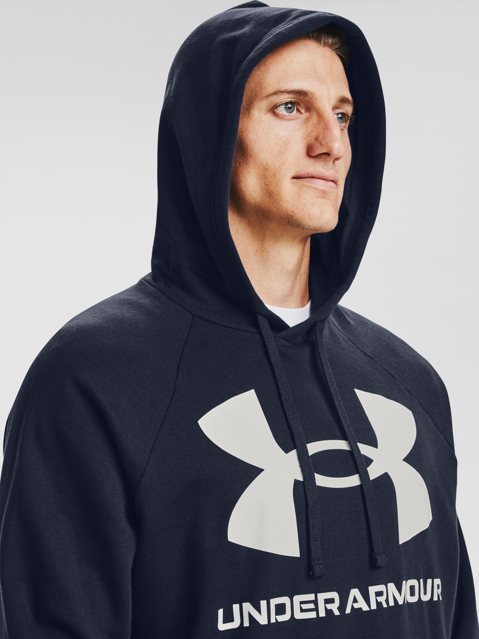 Under Armour Rival Fleece Big Logo HD Hanorac Albastru - Pled.ro