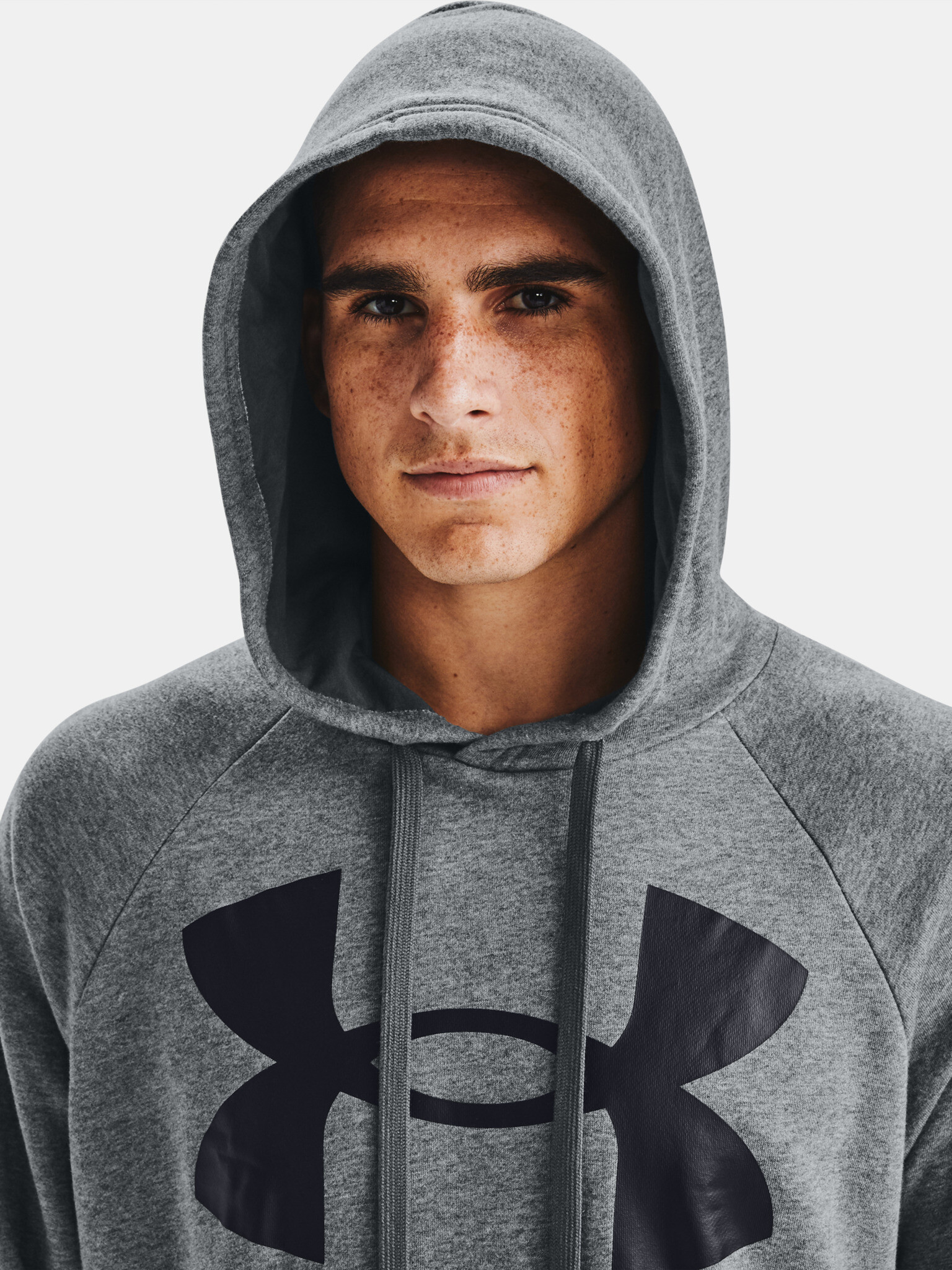 Under Armour Rival Fleece Big Logo HD Hanorac Gri - Pled.ro