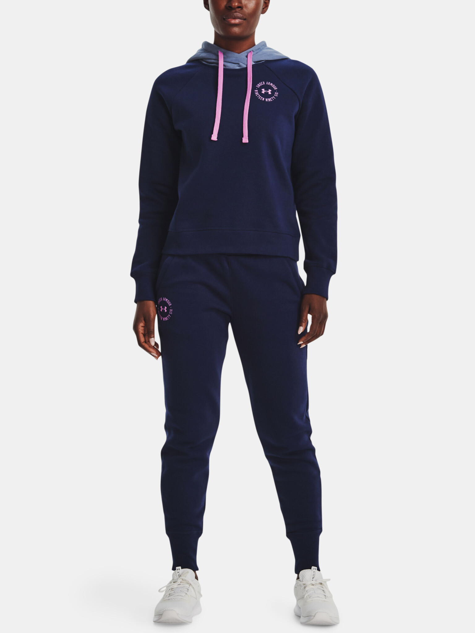 Under Armour Rival Fleece CB Hoodie Hanorac Albastru - Pled.ro