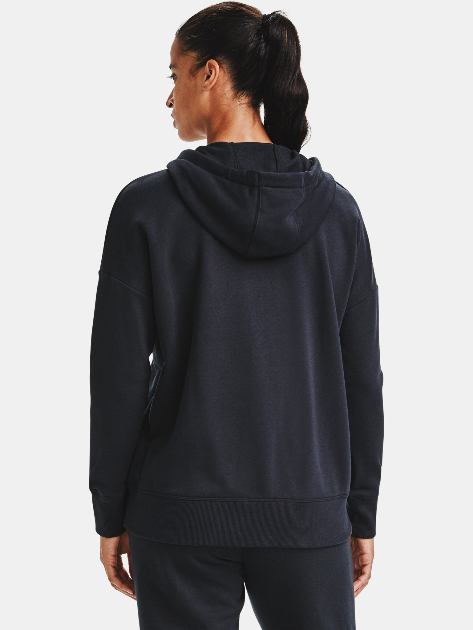 Under Armour RIVAL FLEECE FZ HOODIE Hanorac Negru - Pled.ro