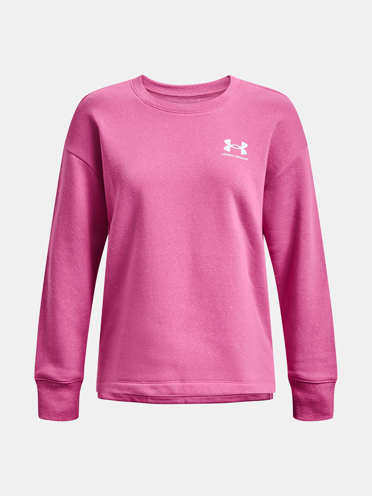 Under Armour Rival Fleece Oversize Crew Hanorac Roz - Pled.ro