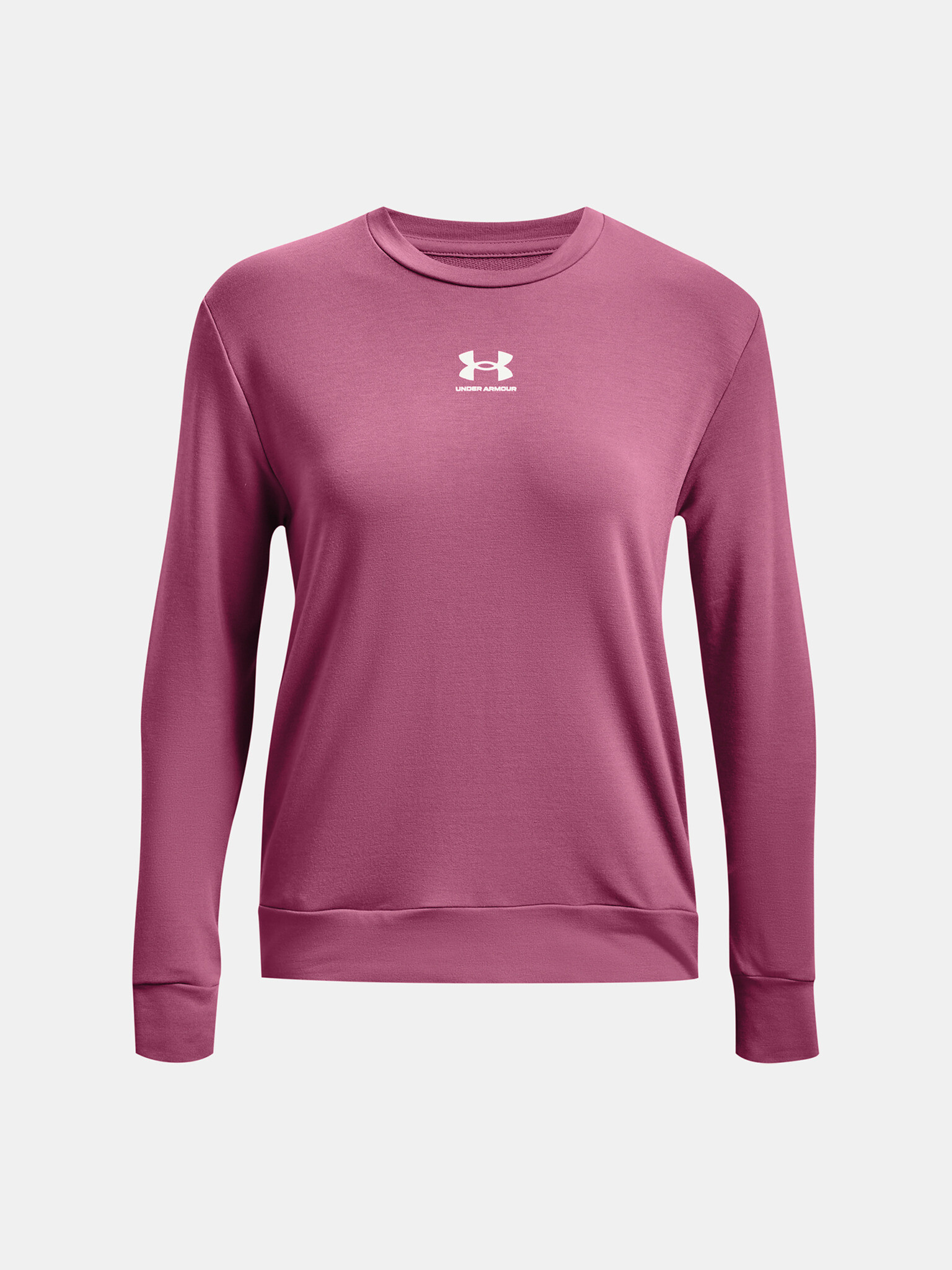 Under Armour Rival Terry Crew Tricou Roz - Pled.ro