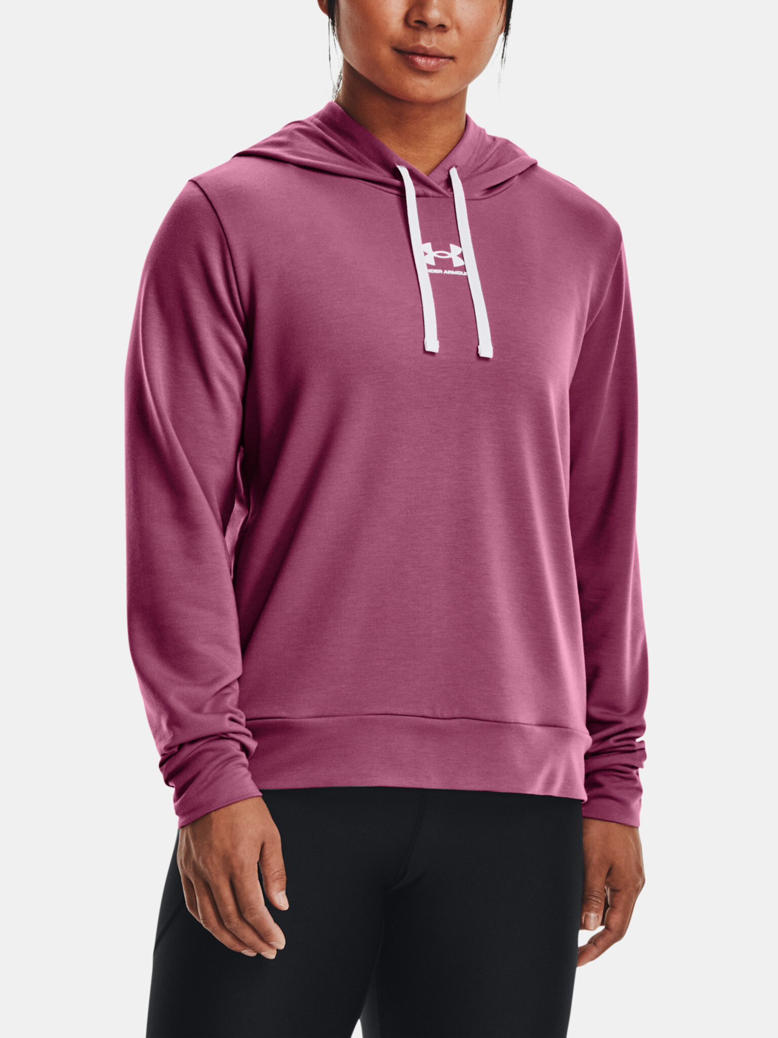 Under Armour Rival Terry Hoodie Hanorac Roz - Pled.ro