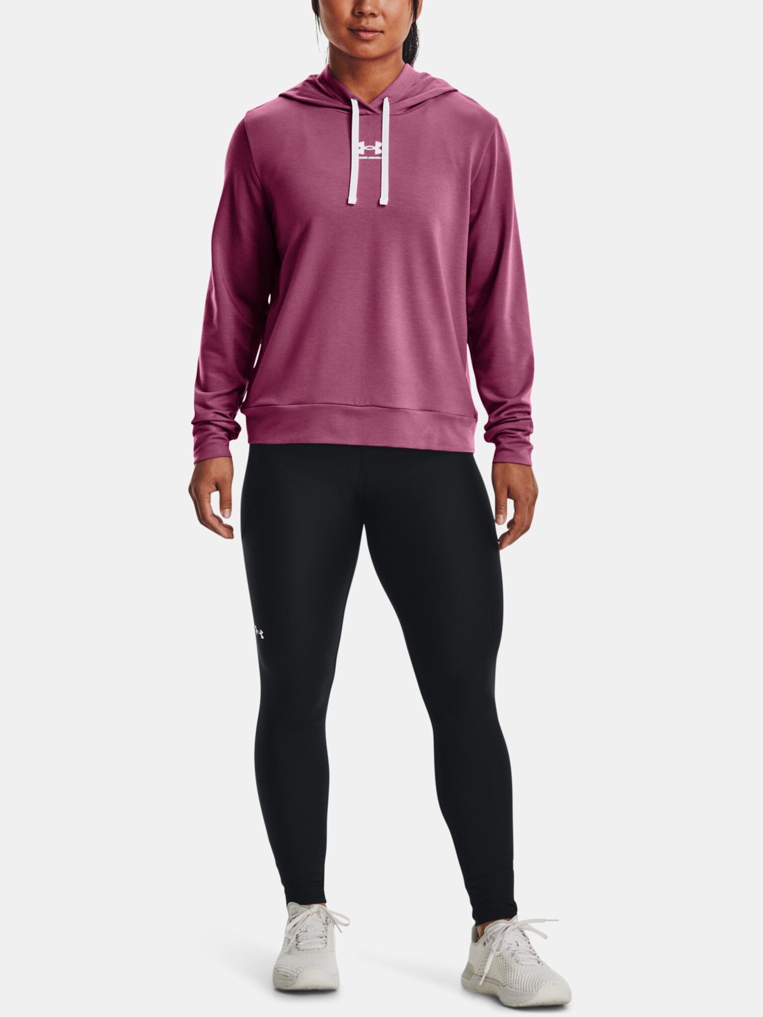 Under Armour Rival Terry Hoodie Hanorac Roz - Pled.ro