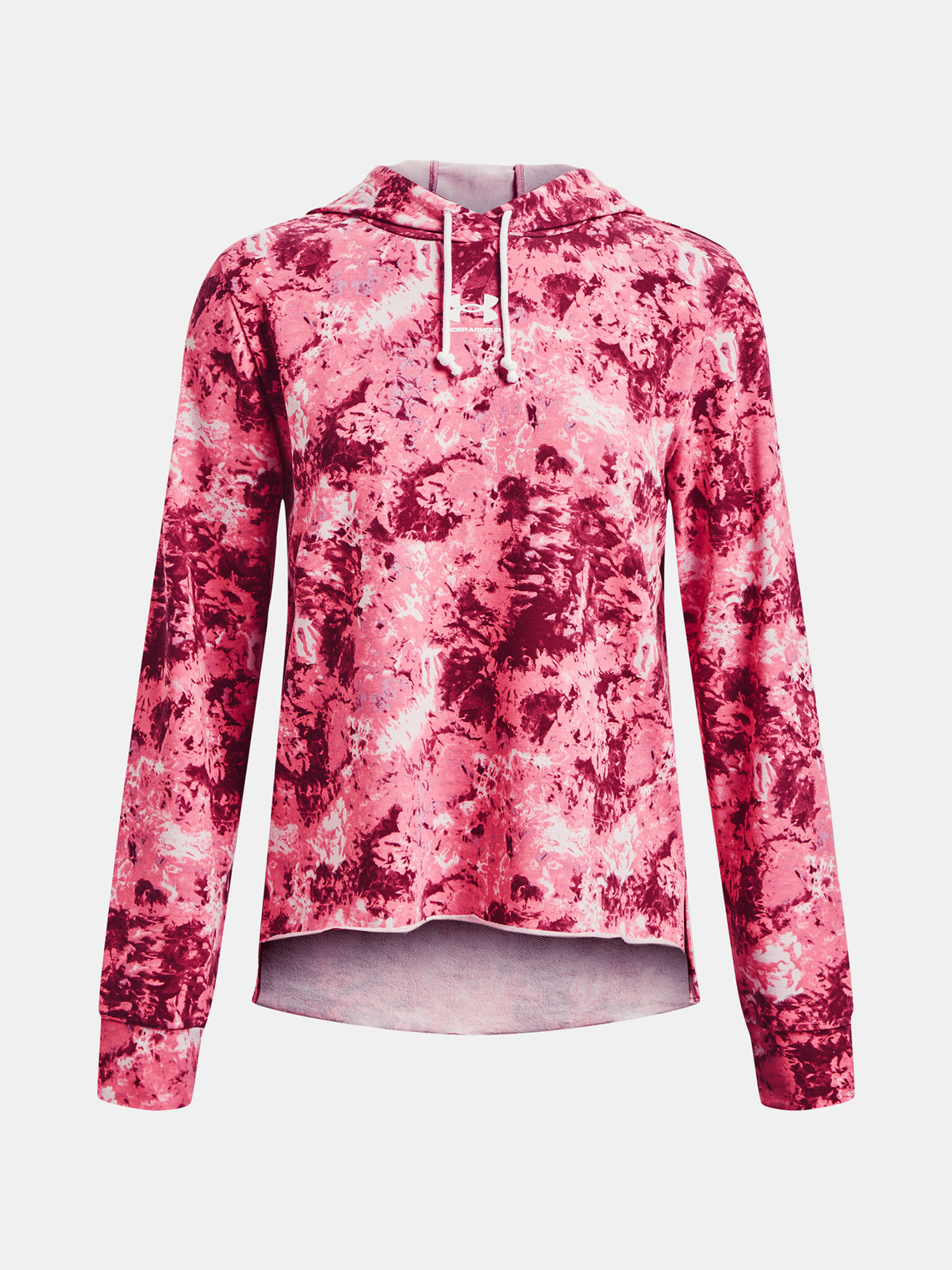 Under Armour Rival Terry Print Hoodie Hanorac Roz - Pled.ro