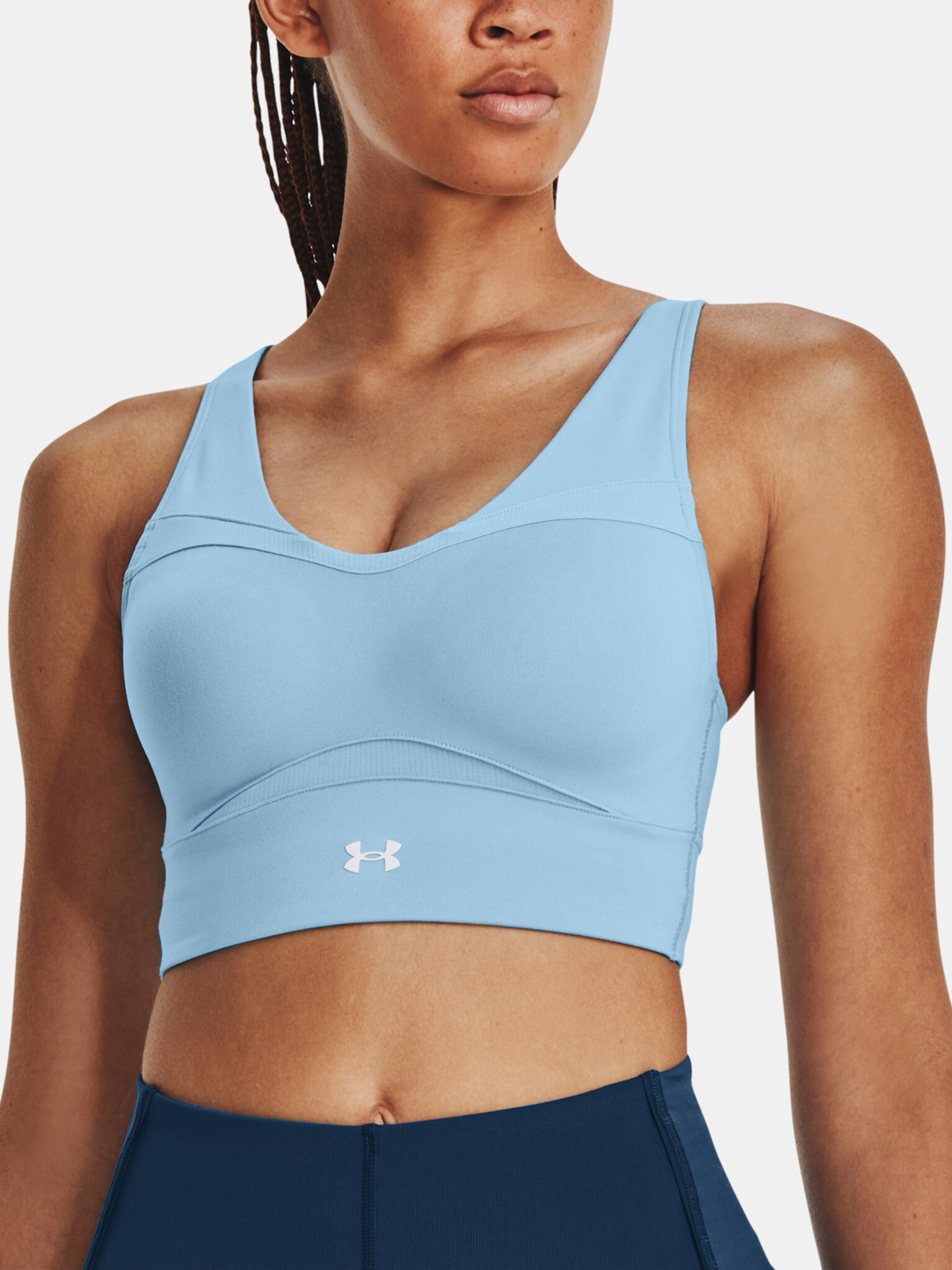 Under Armour Smartform Evo Mid LongL CF Sport Sutien Albastru - Pled.ro