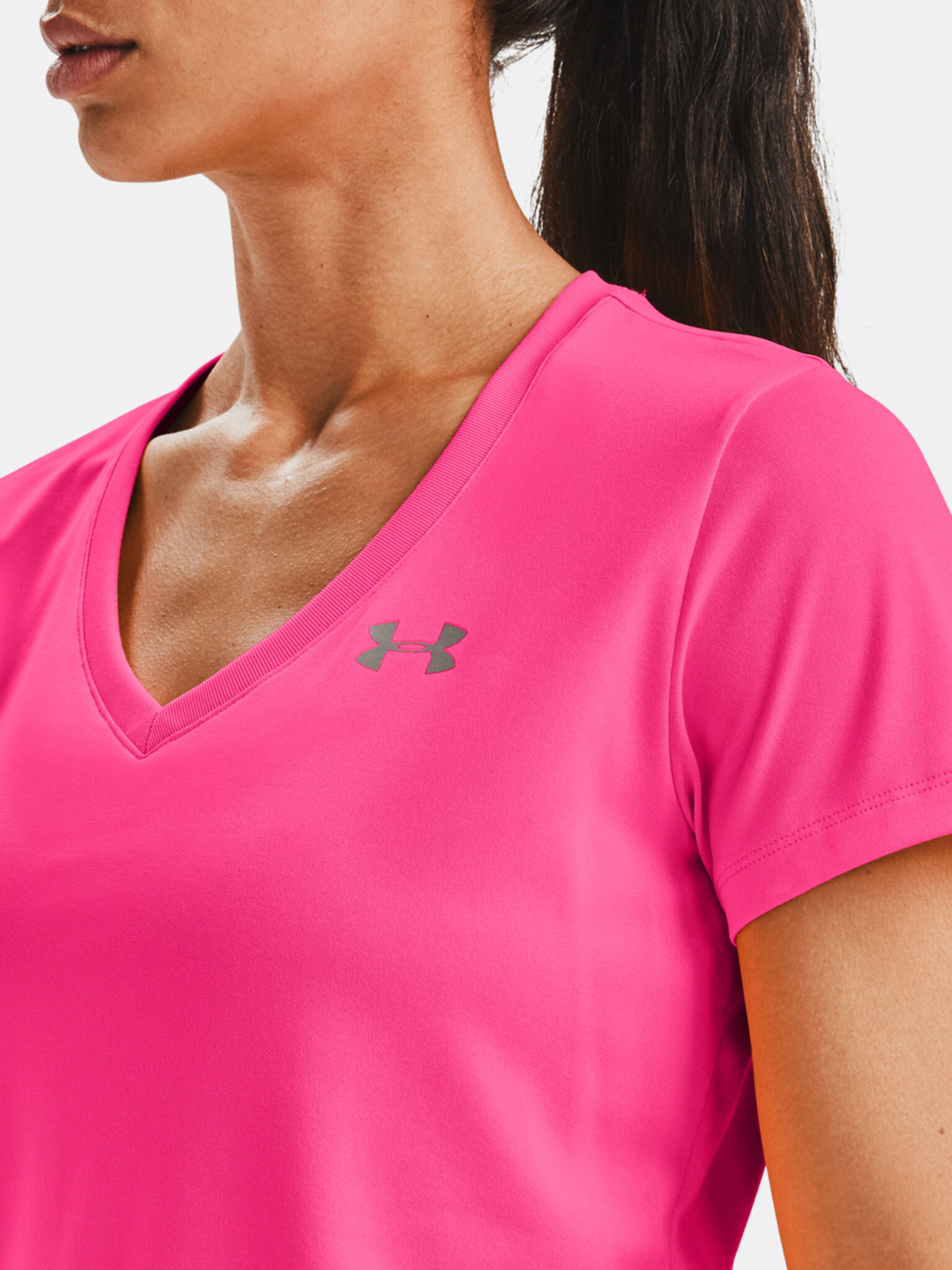 Under Armour Tech SSV Solid Tricou Roz - Pled.ro