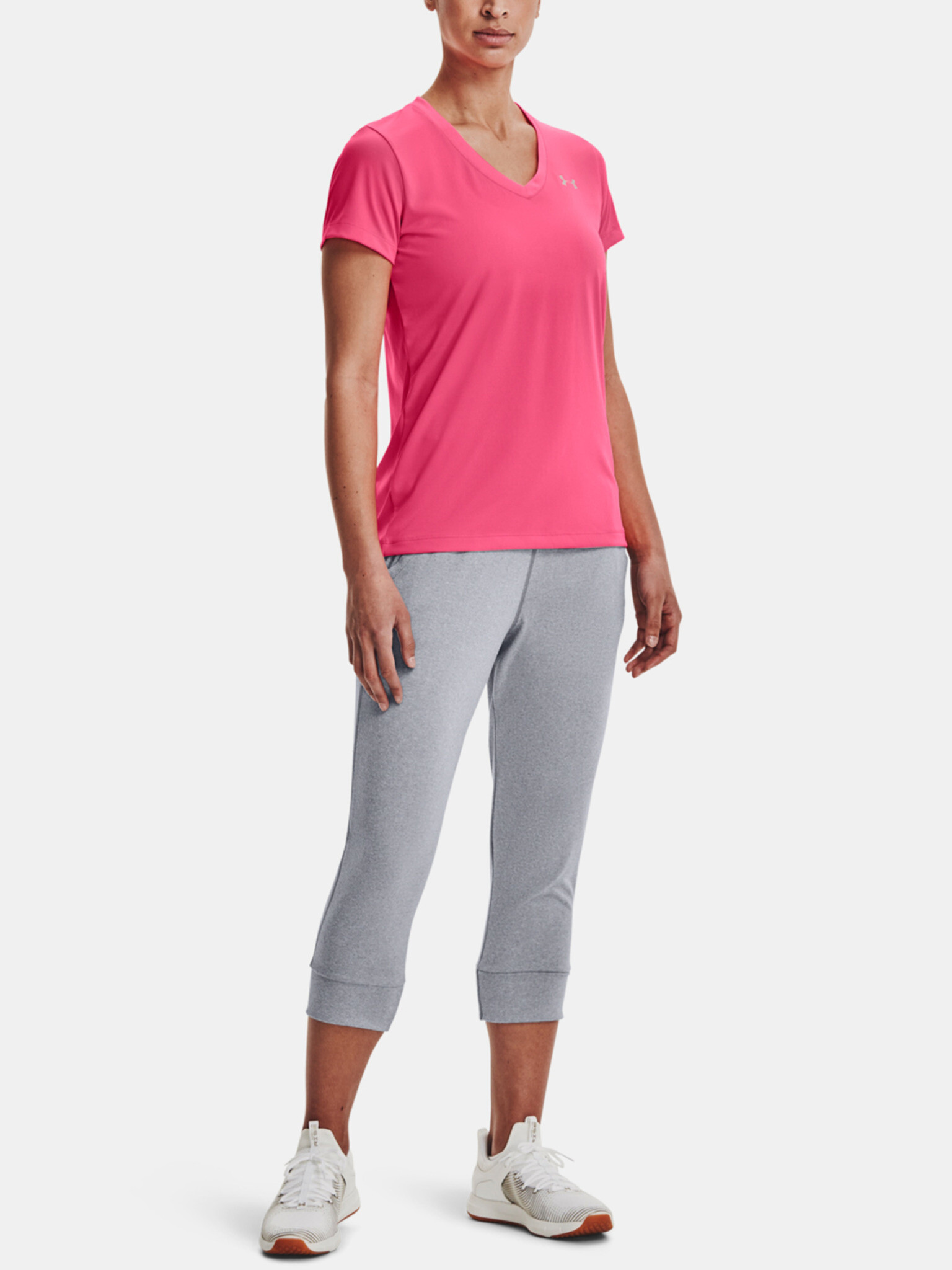 Under Armour Tech SSV Solid Tricou Roz - Pled.ro