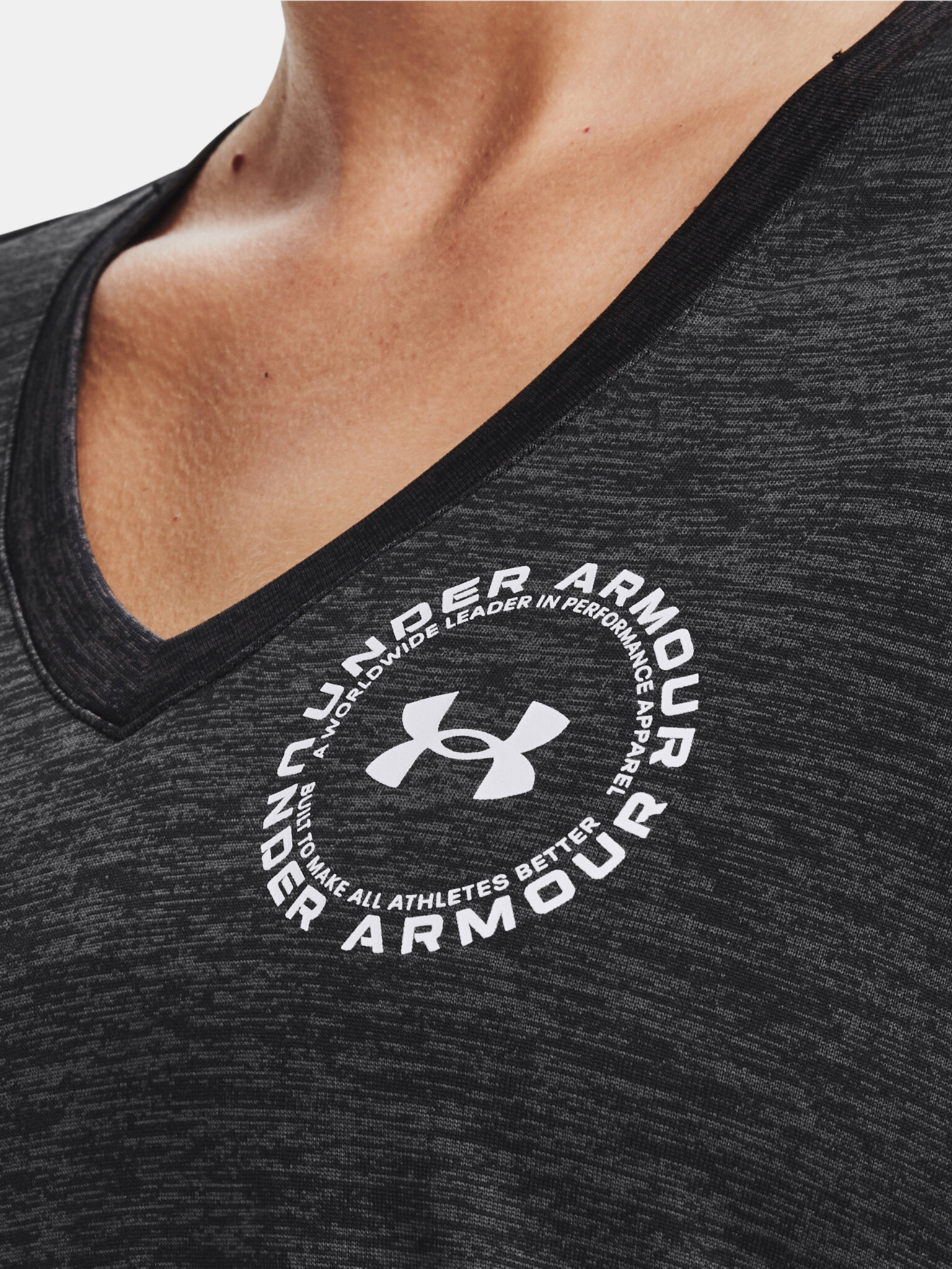 Under Armour Tech Twist LC Crest SSV Tricou Negru - Pled.ro