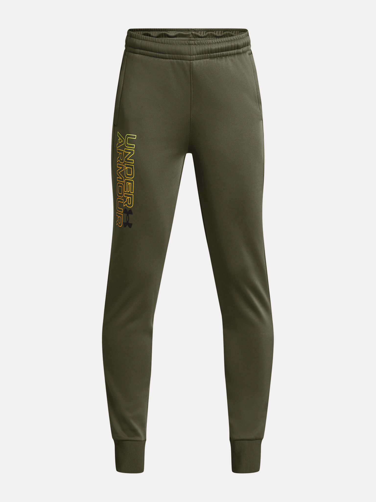 Under Armour UA Armour Fleece Graphic Pantaloni de trening pentru copii Verde - Pled.ro