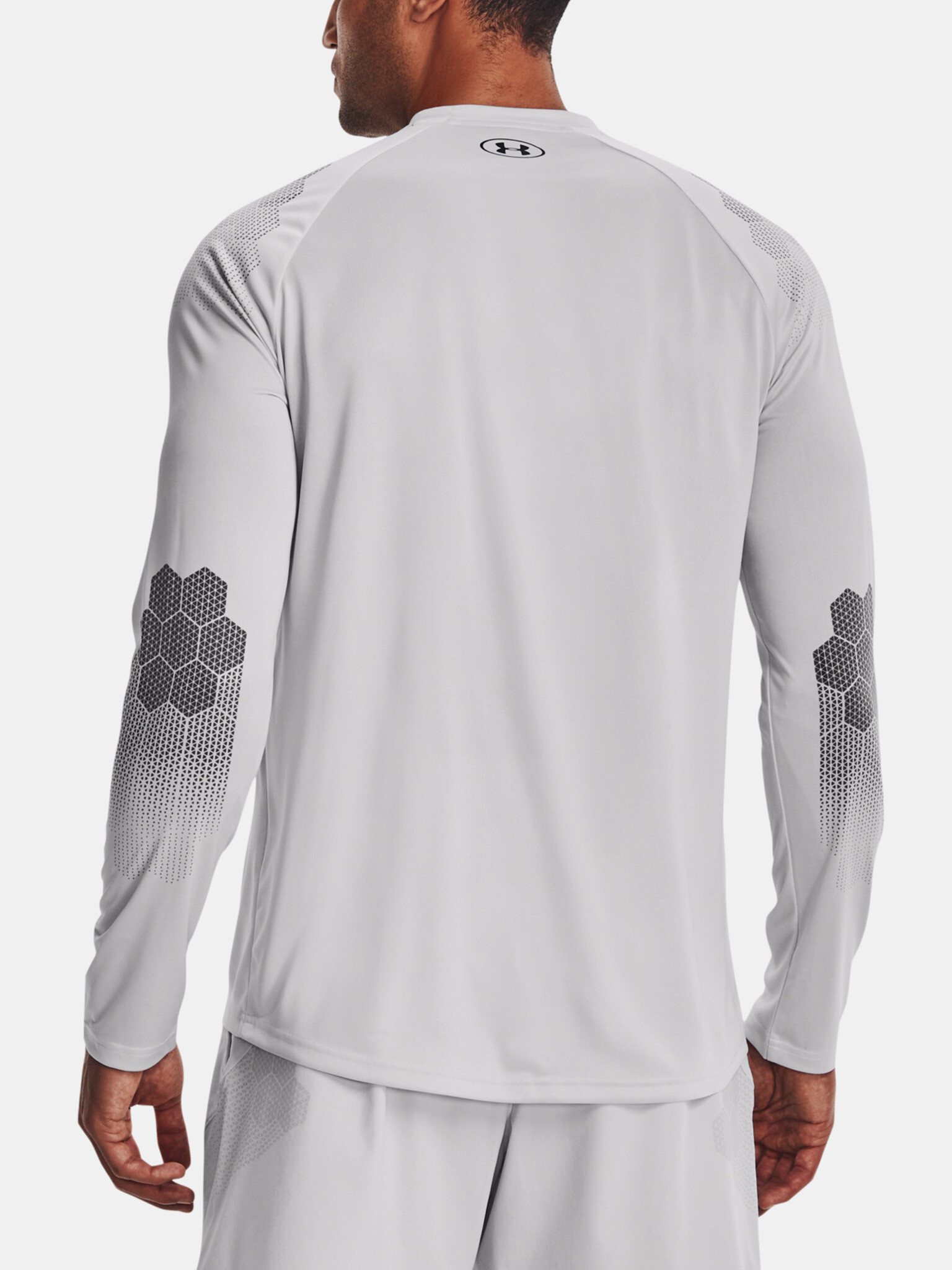 Under Armour UA Armourprint LS Tricou Gri - Pled.ro