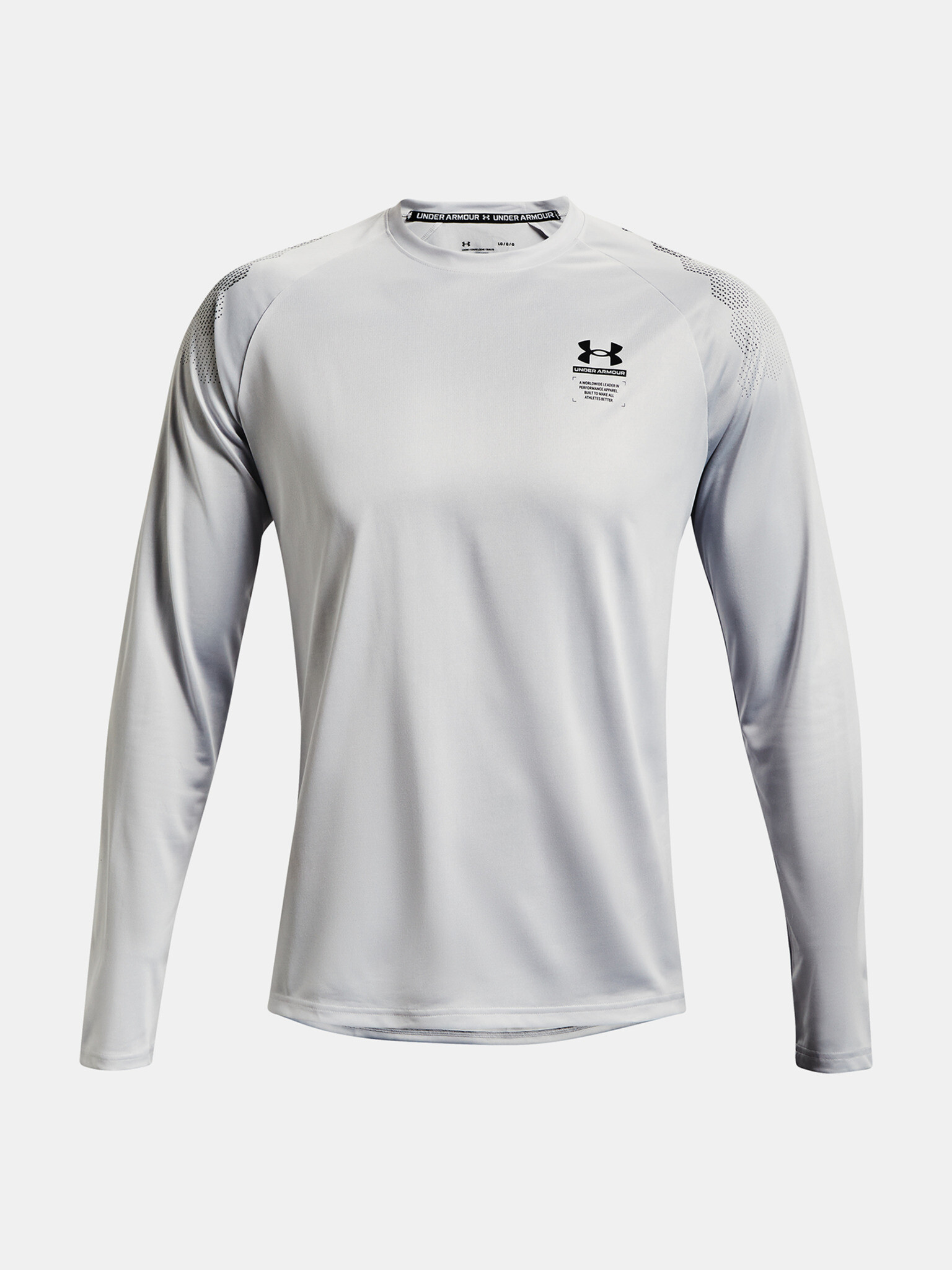 Under Armour UA Armourprint LS Tricou Gri - Pled.ro