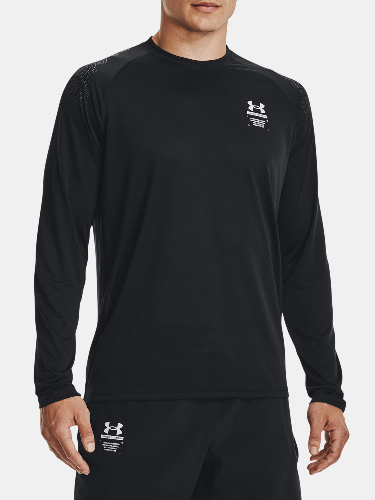 Under Armour UA Armourprint LS Tricou Negru - Pled.ro