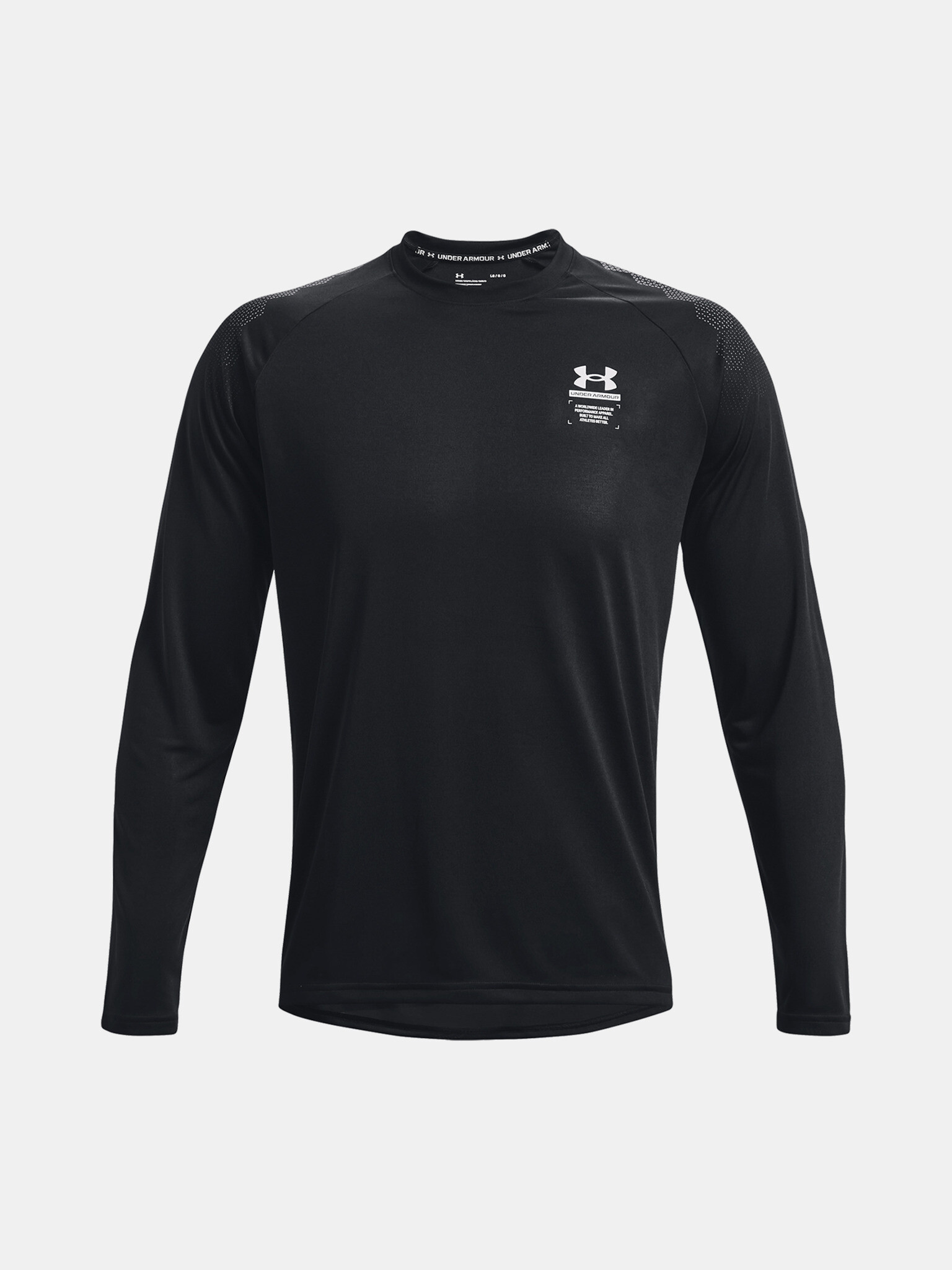 Under Armour UA Armourprint LS Tricou Negru - Pled.ro