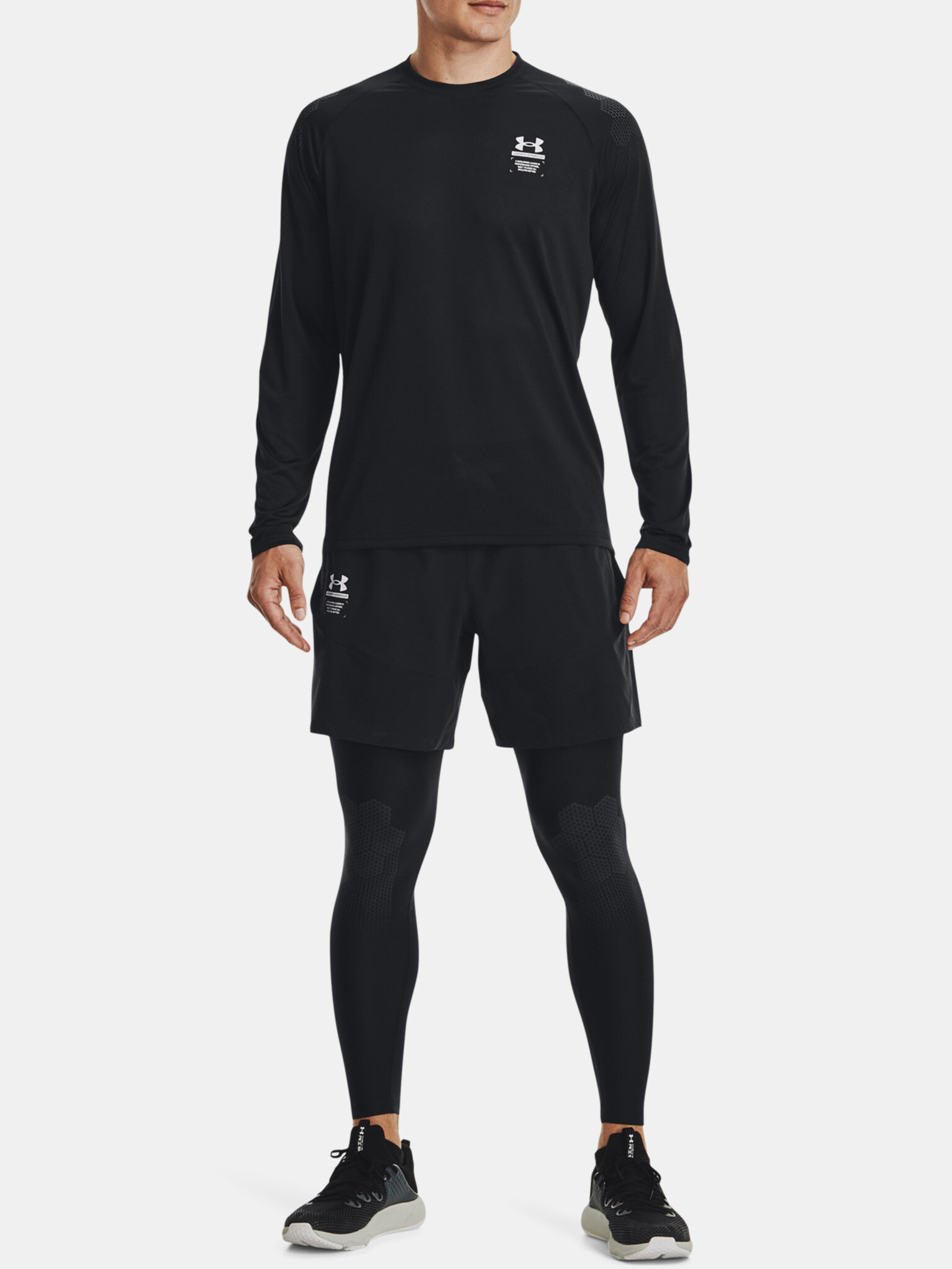 Under Armour UA Armourprint LS Tricou Negru - Pled.ro