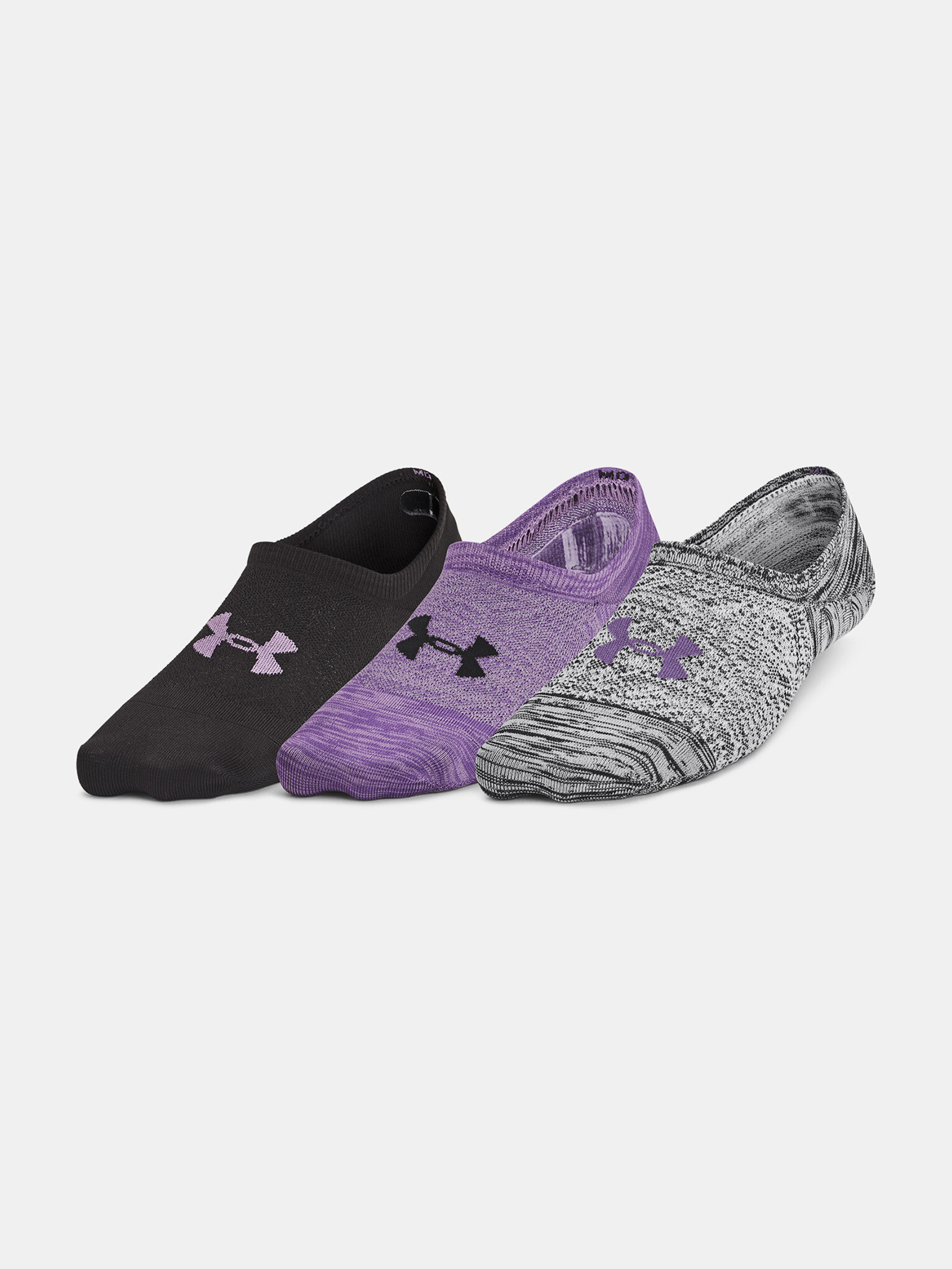 Under Armour UA Breathe Lite Ultra Low Set de 3 perechi de șosete Violet - Pled.ro