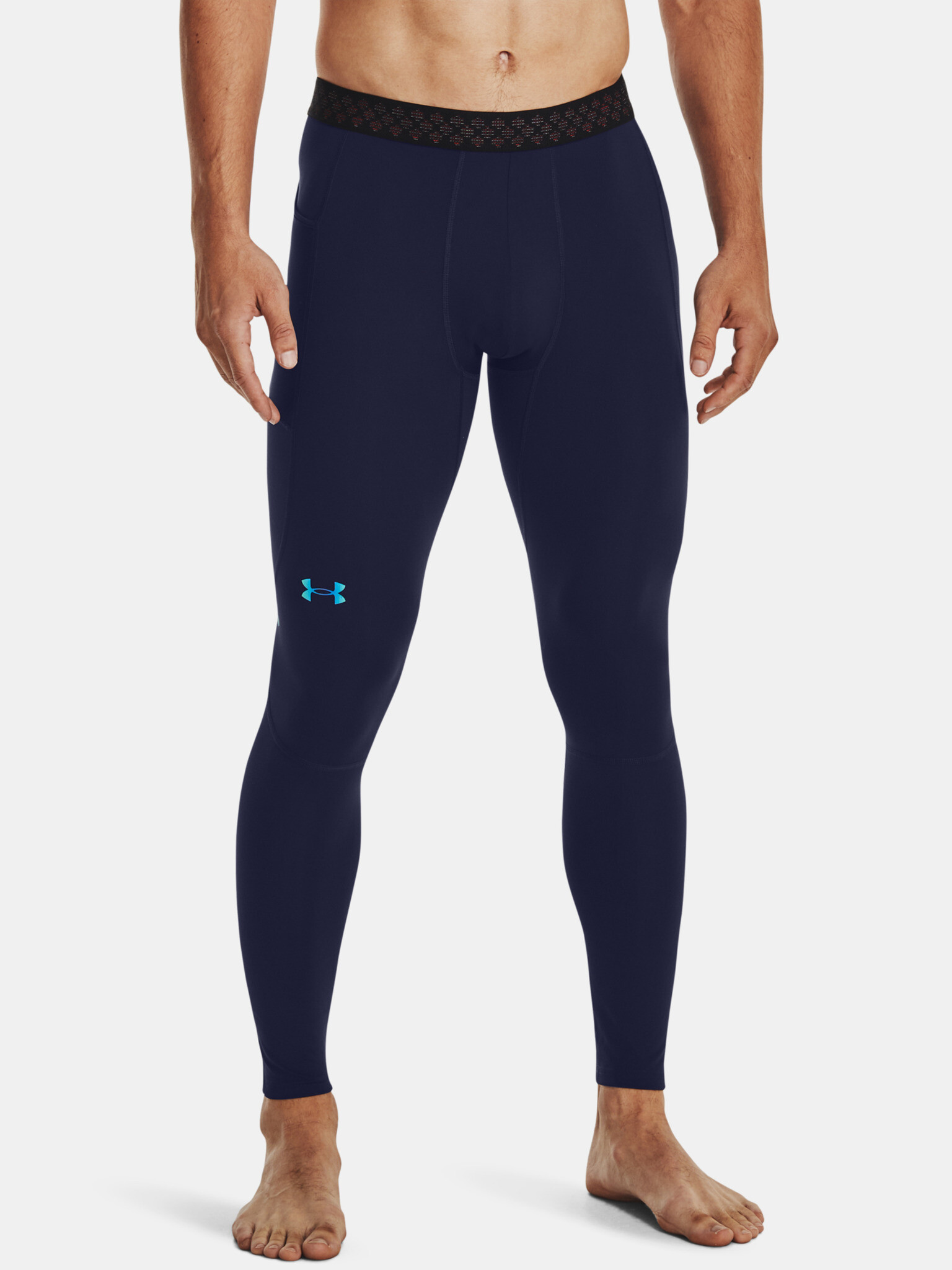 Under Armour UA ColdGear Rush Colanţi Albastru - Pled.ro