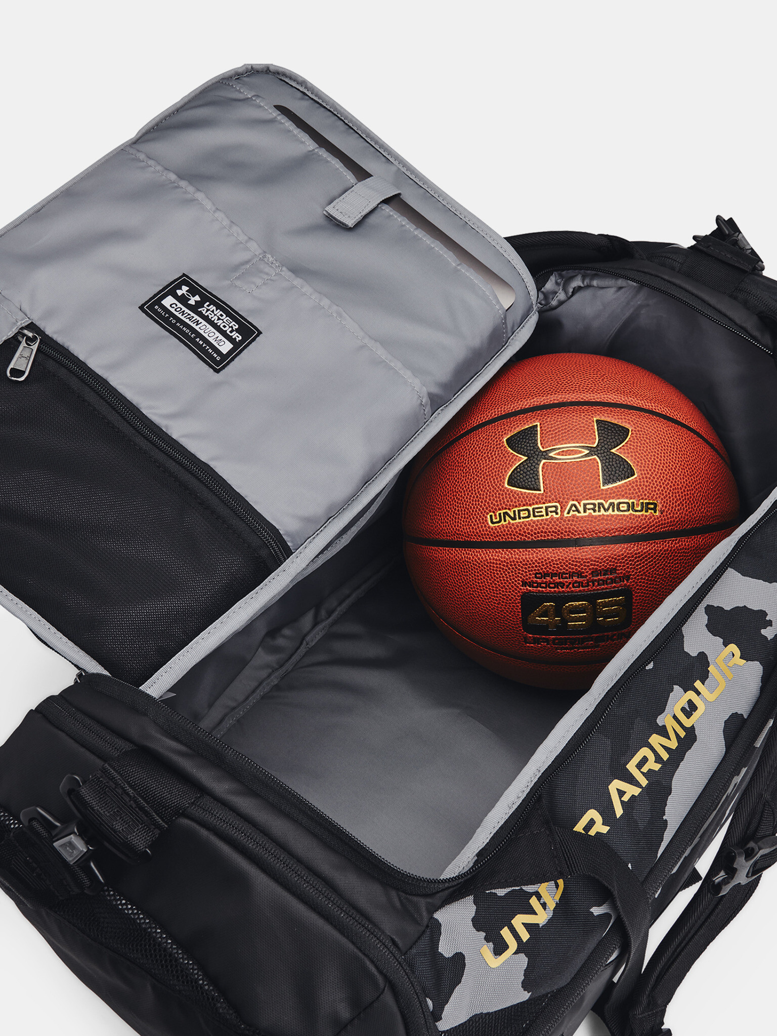 Under Armour UA Contain Duo MD Duffle-BLK Genţi de umăr Negru - Pled.ro