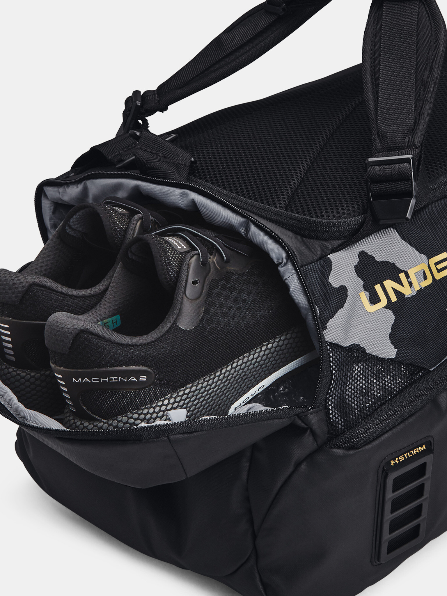 Under Armour UA Contain Duo MD Duffle-BLK Genţi de umăr Negru - Pled.ro