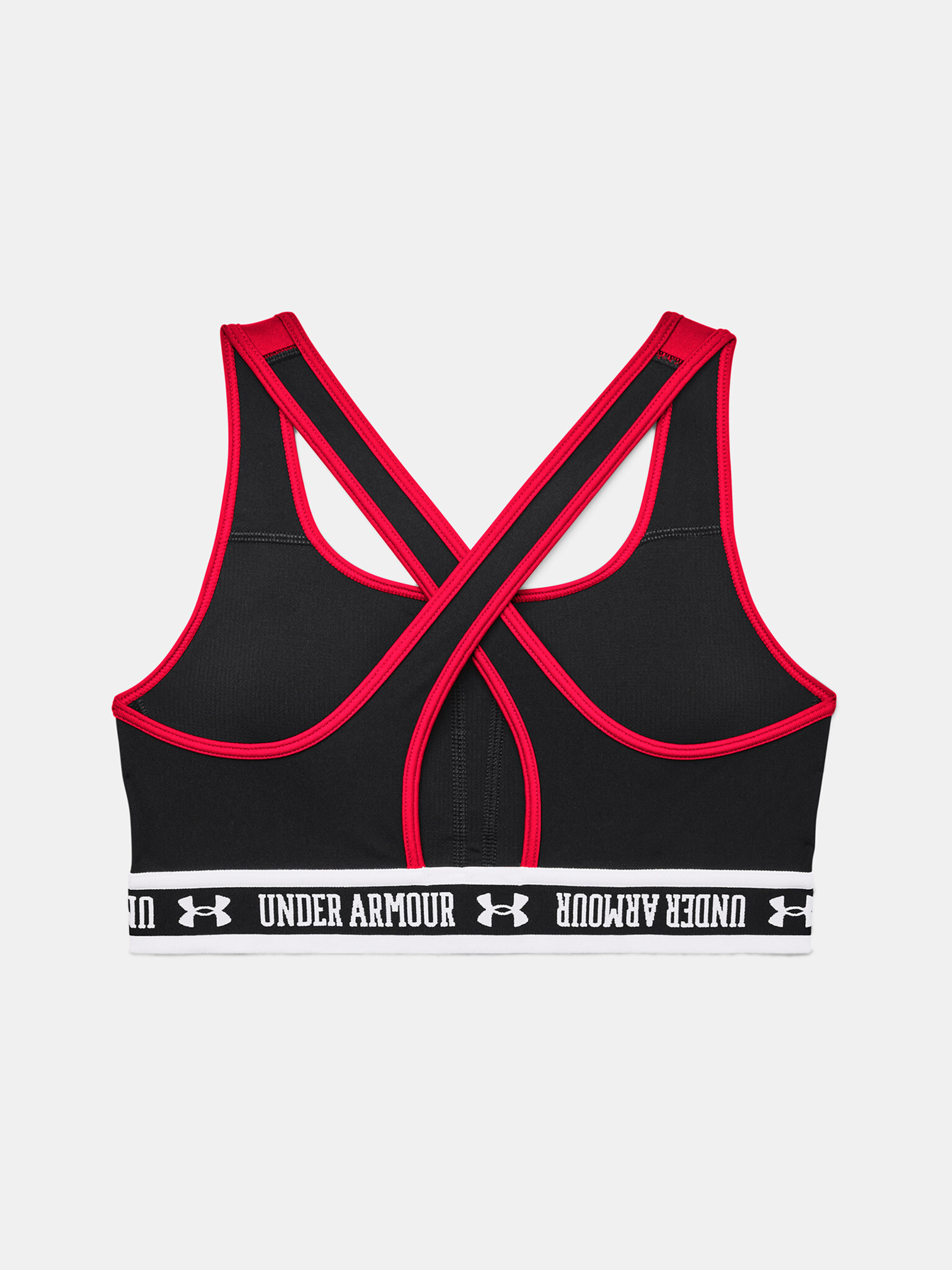 Under Armour UA Crossback Mid Block Sport Sutien Roșu - Pled.ro