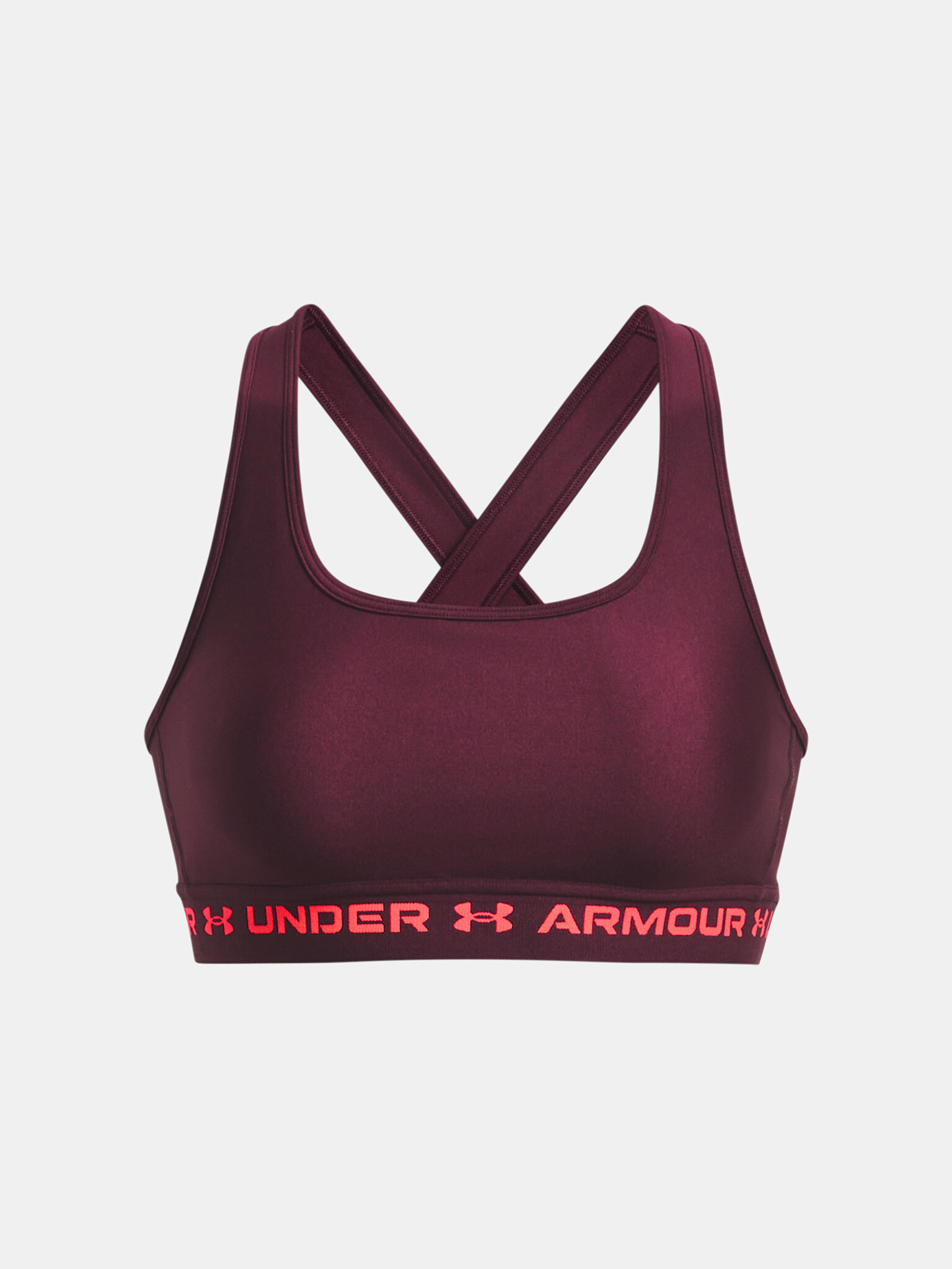 Under Armour UA Crossback Mid Bra Sport Sutien Roșu - Pled.ro