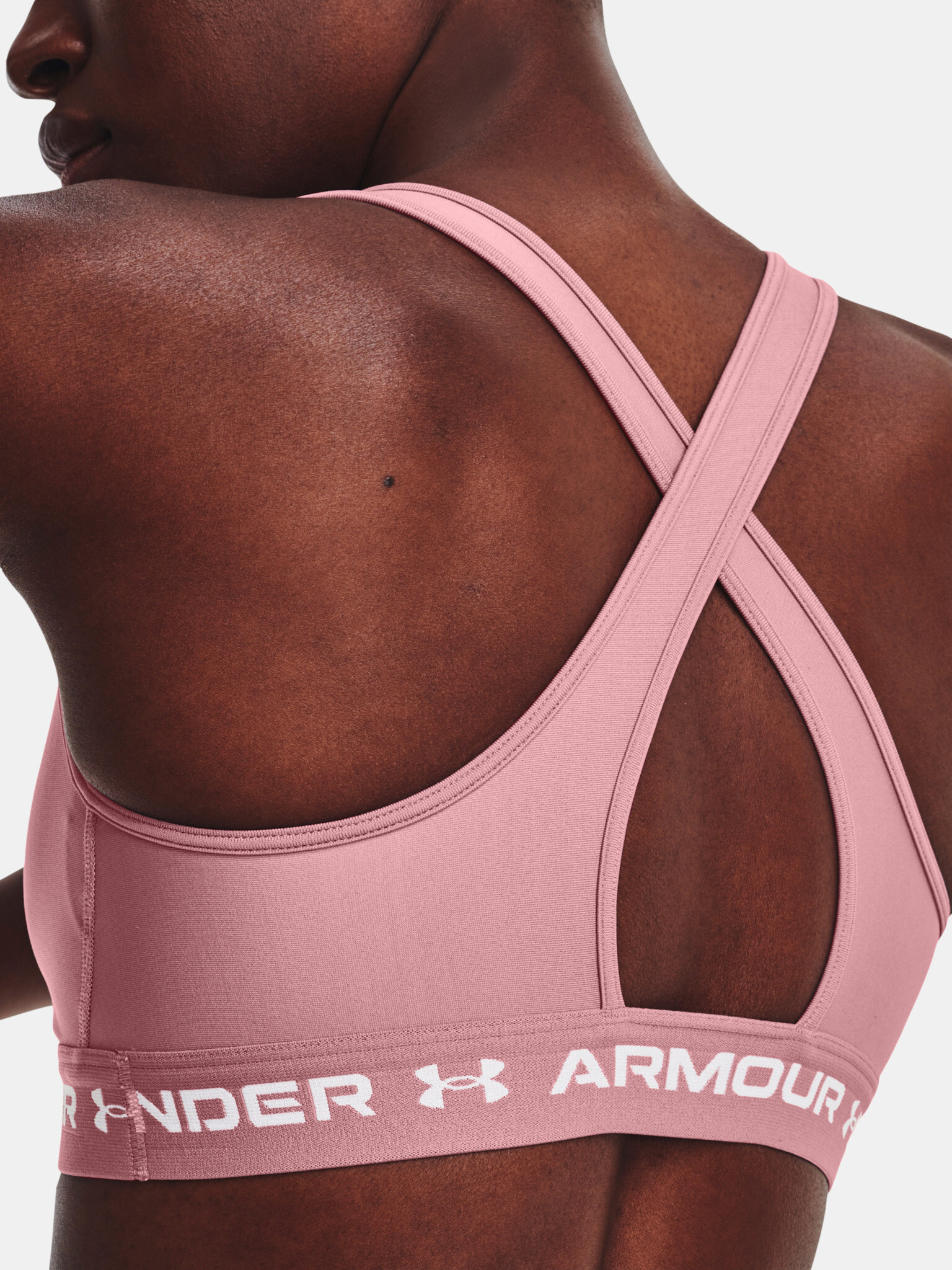 Under Armour UA Crossback Mid Sport Sutien Roz - Pled.ro