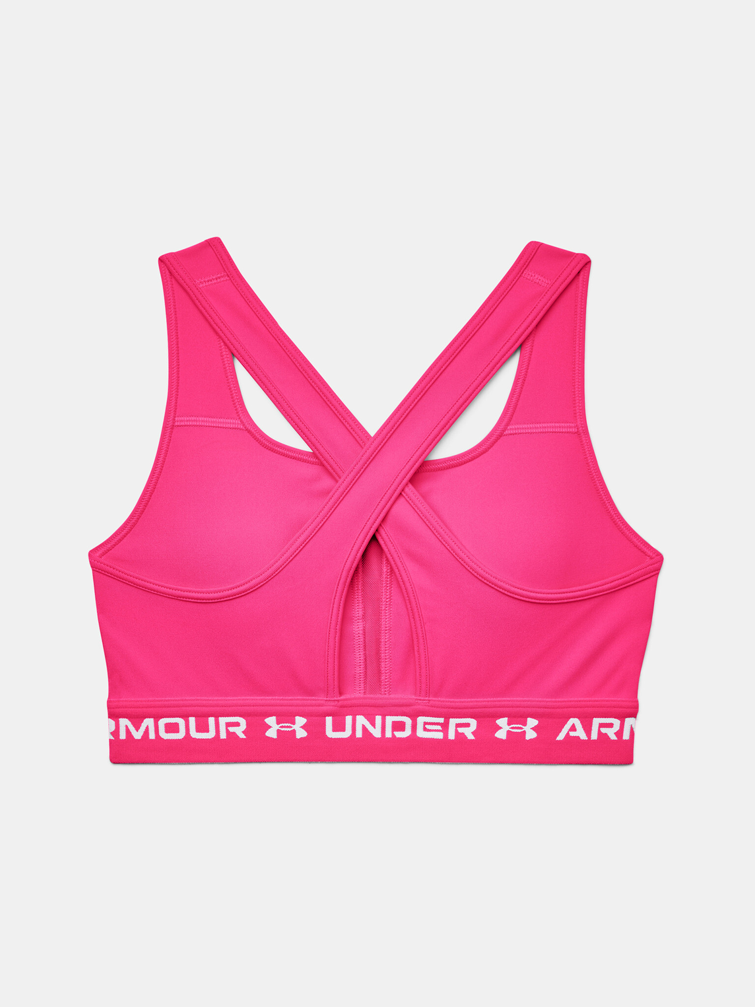 Under Armour UA Crossback Mid Sport Sutien Roz - Pled.ro