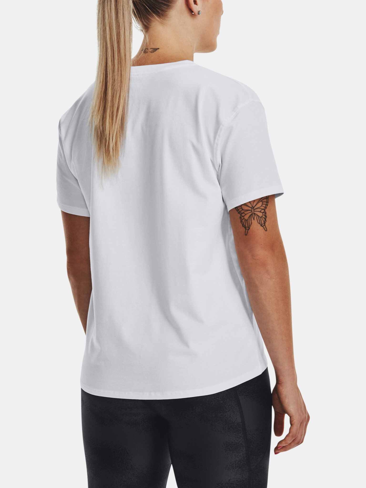 Under Armour UA Esential Cttn Stretch Tricou Alb - Pled.ro