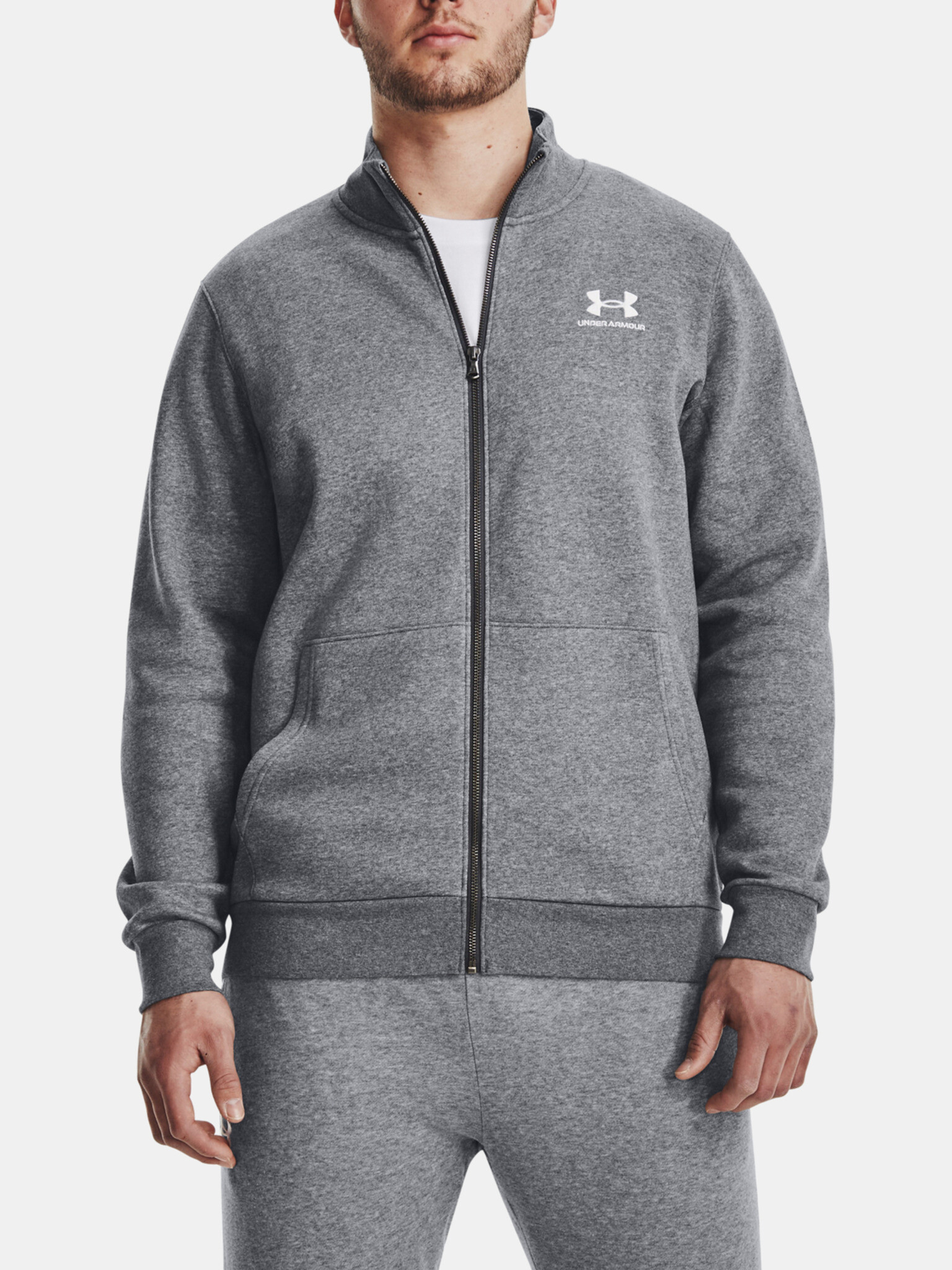 Under Armour UA Essential Flc Track Hanorac Gri - Pled.ro