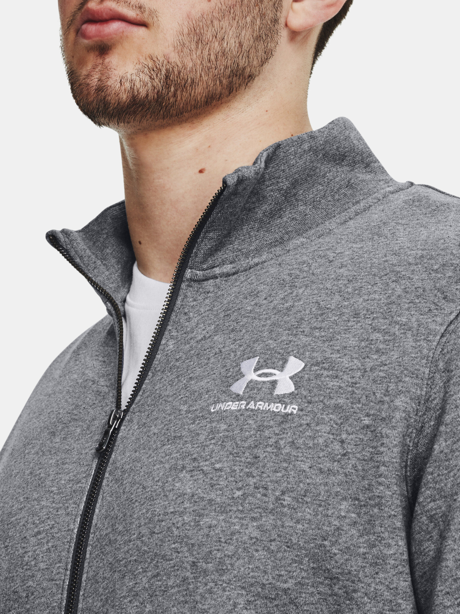 Under Armour UA Essential Flc Track Hanorac Gri - Pled.ro