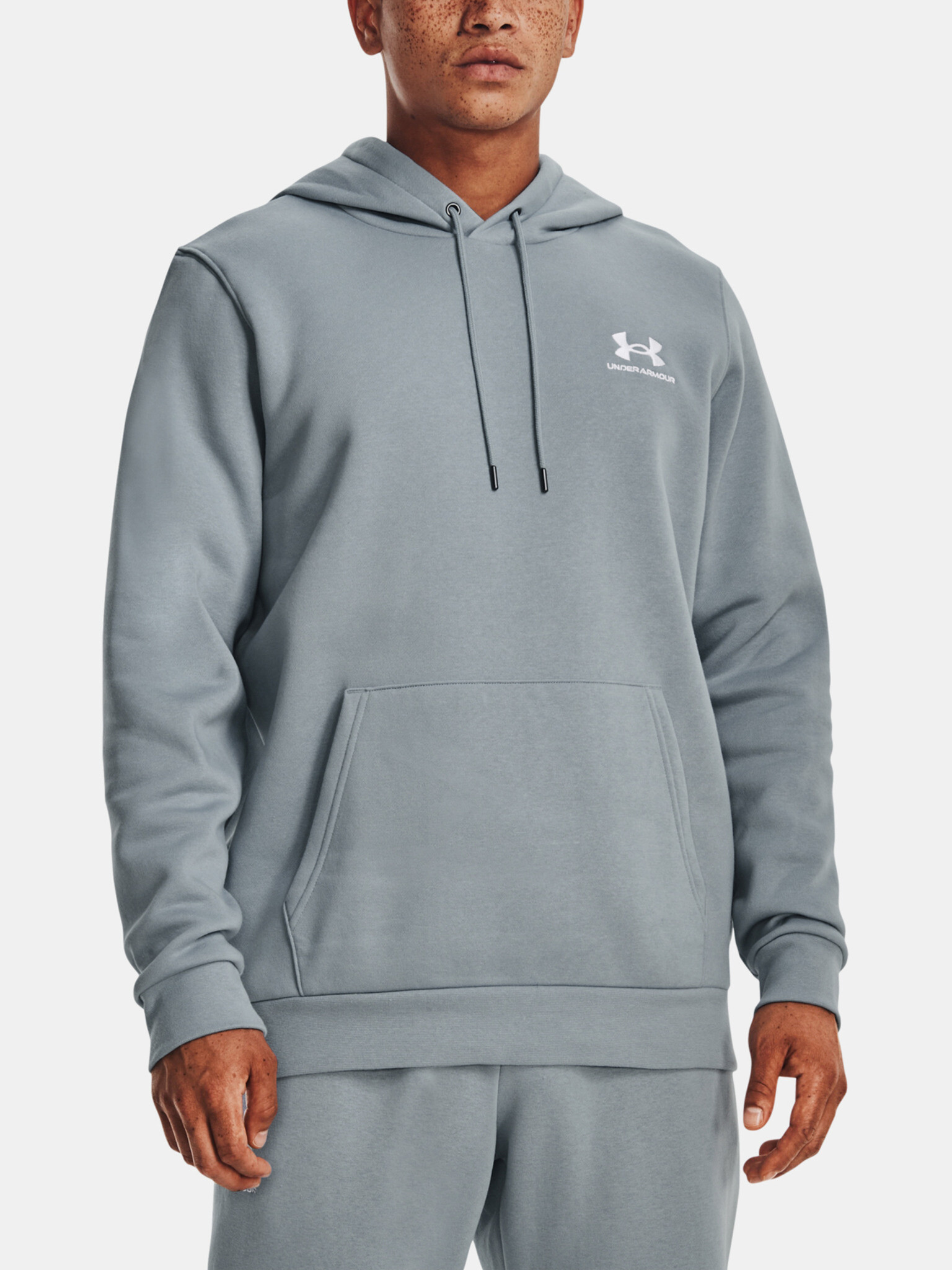 Under Armour UA Essential Fleece Hoodie Hanorac Albastru - Pled.ro