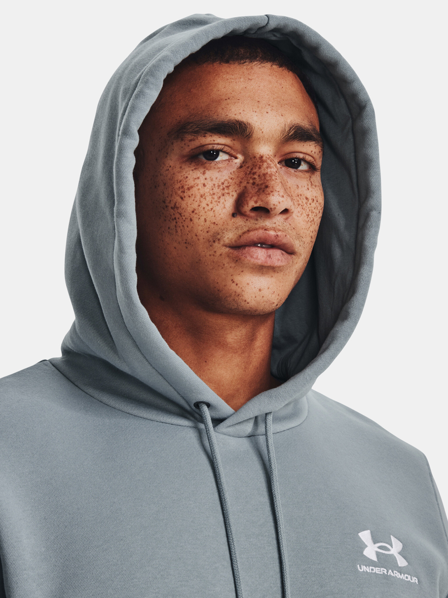 Under Armour UA Essential Fleece Hoodie Hanorac Albastru - Pled.ro