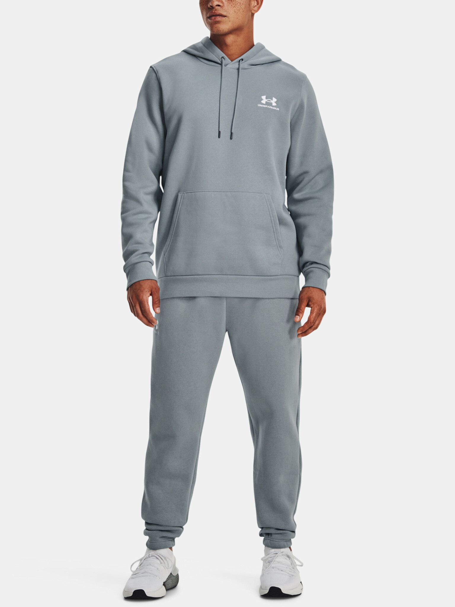 Under Armour UA Essential Fleece Hoodie Hanorac Albastru - Pled.ro