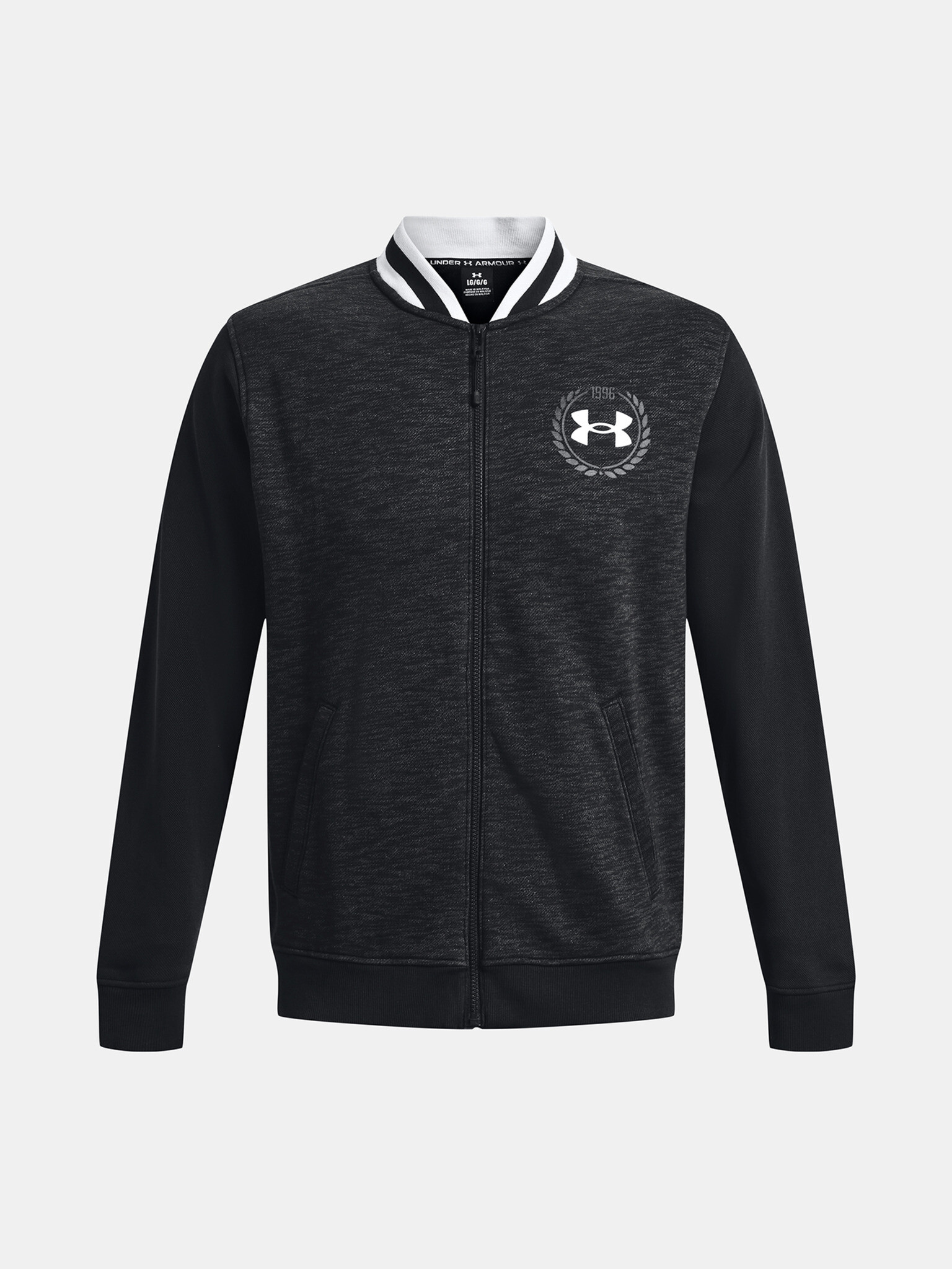 Under Armour UA Essential Heritage Flc FZ Hanorac Negru - Pled.ro