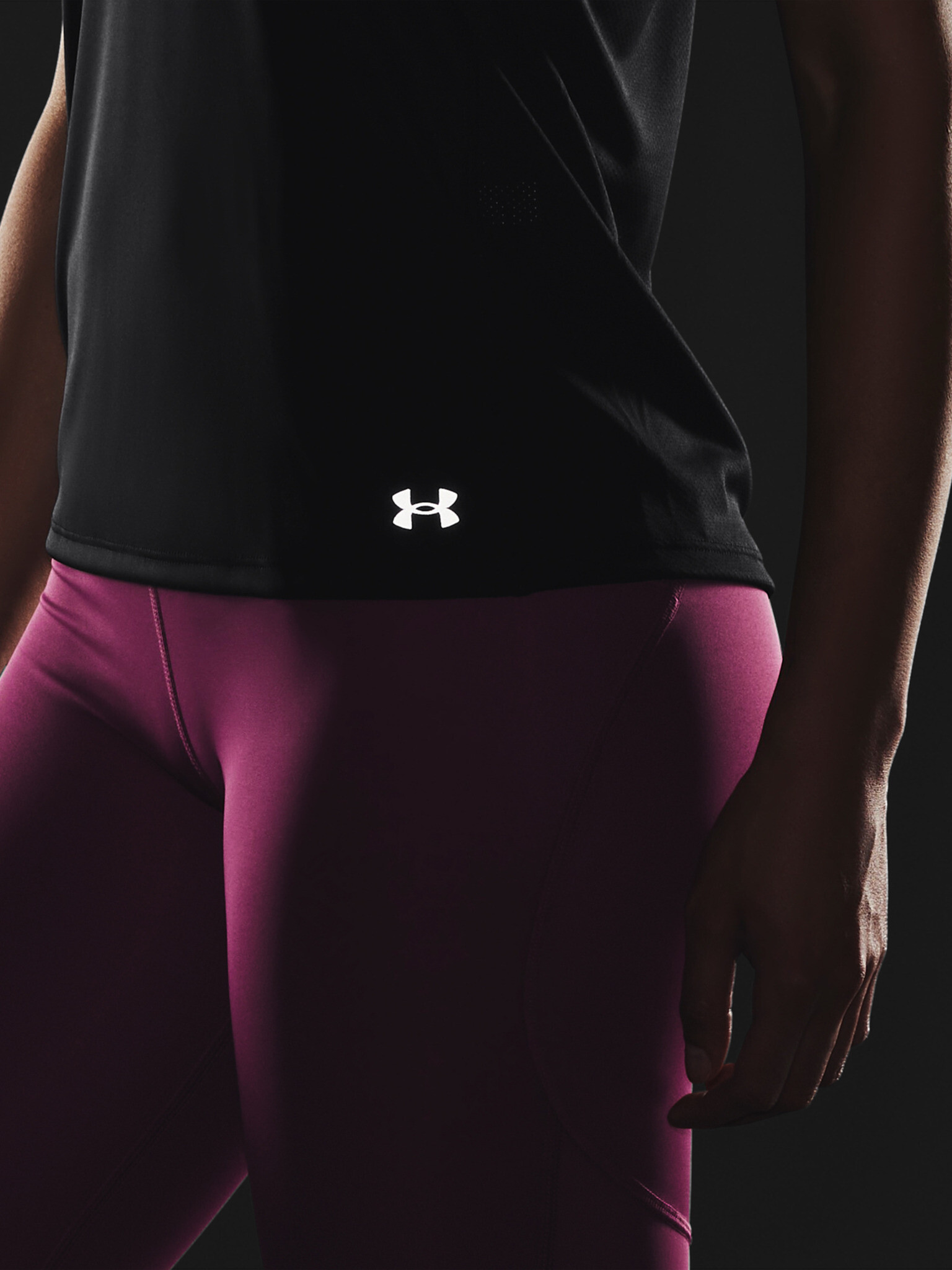 Under Armour UA Fly By Maieu Negru - Pled.ro