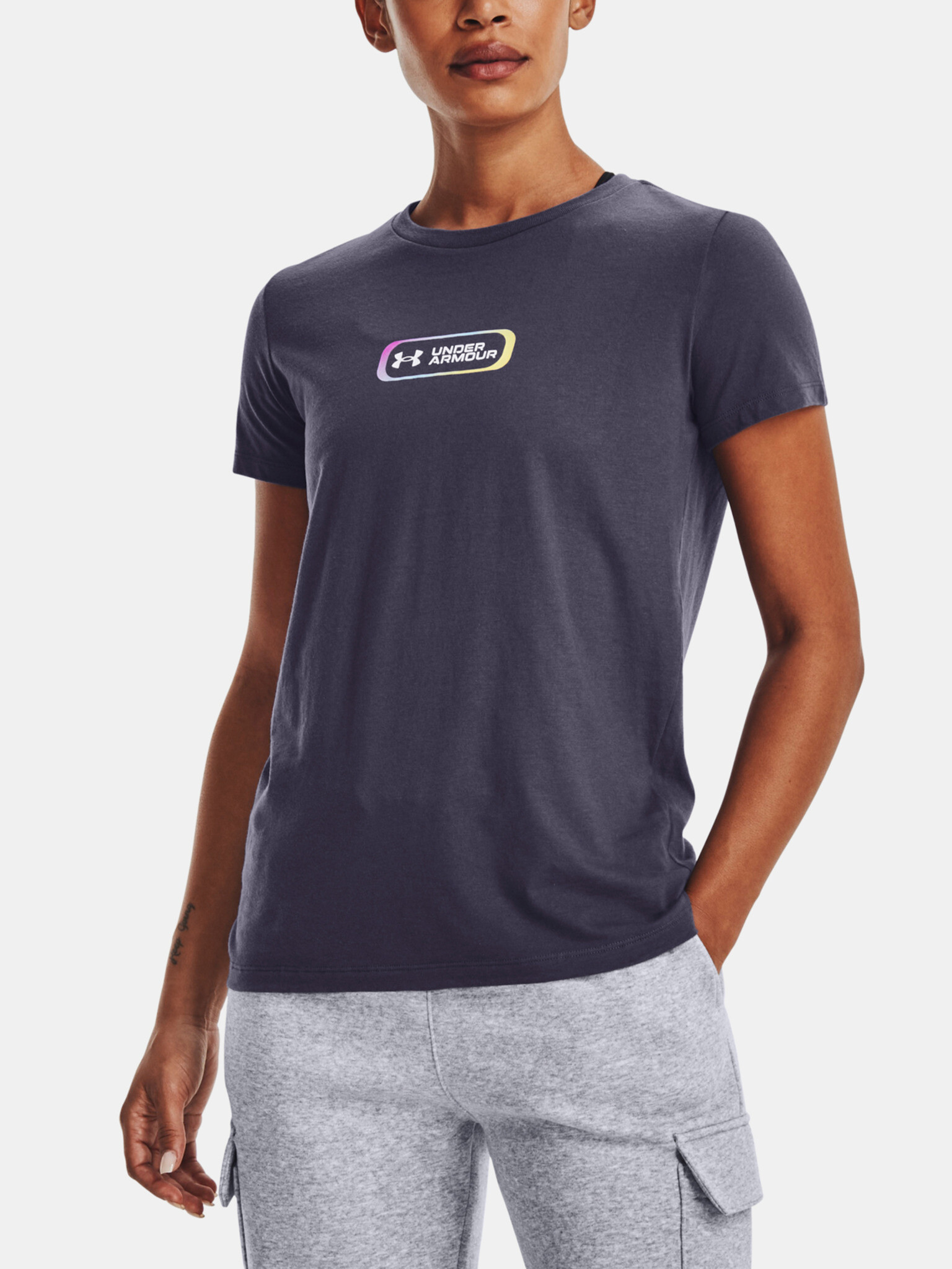 Under Armour UA Gradient Pill SS Tricou Gri - Pled.ro